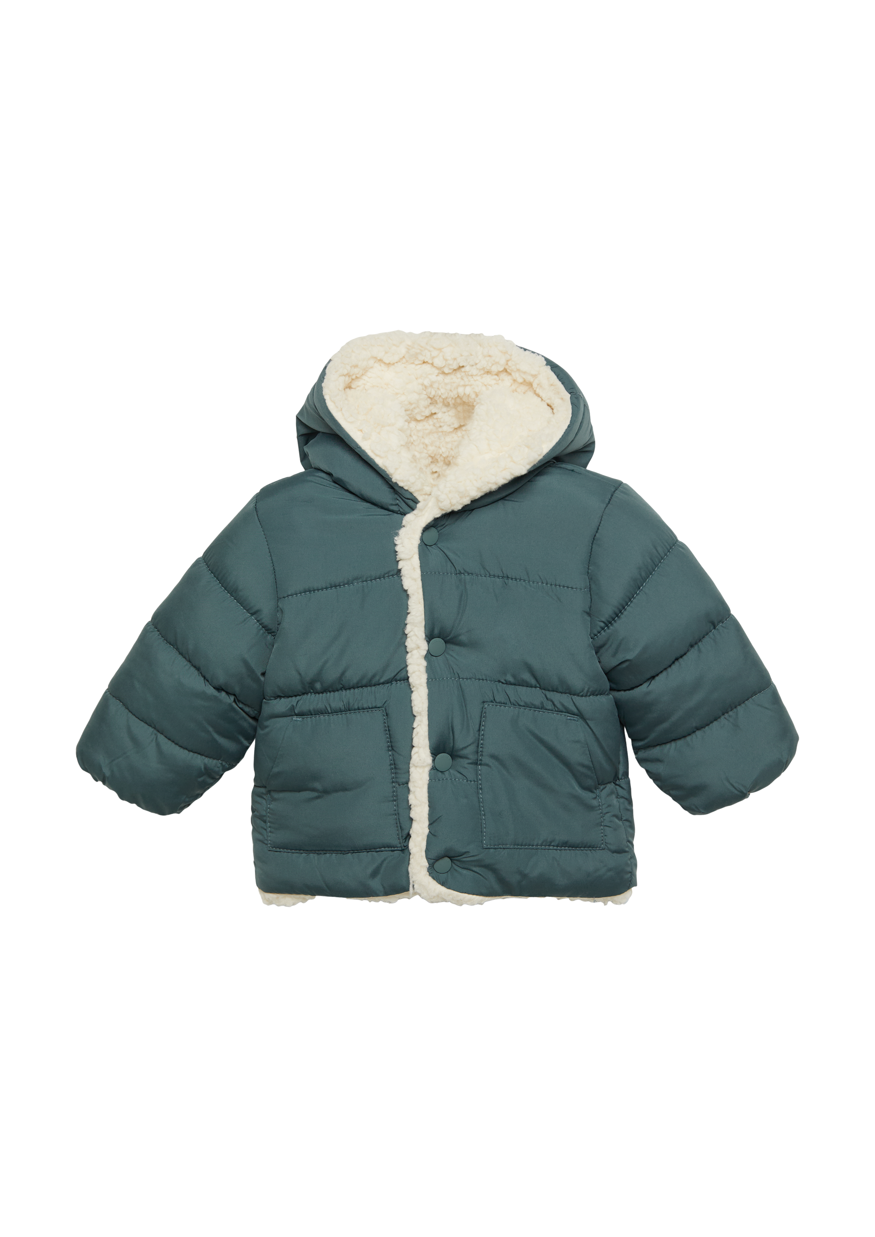 s.Oliver - Steppjacke mit Teddyplüsch-Futter, Babys, grau