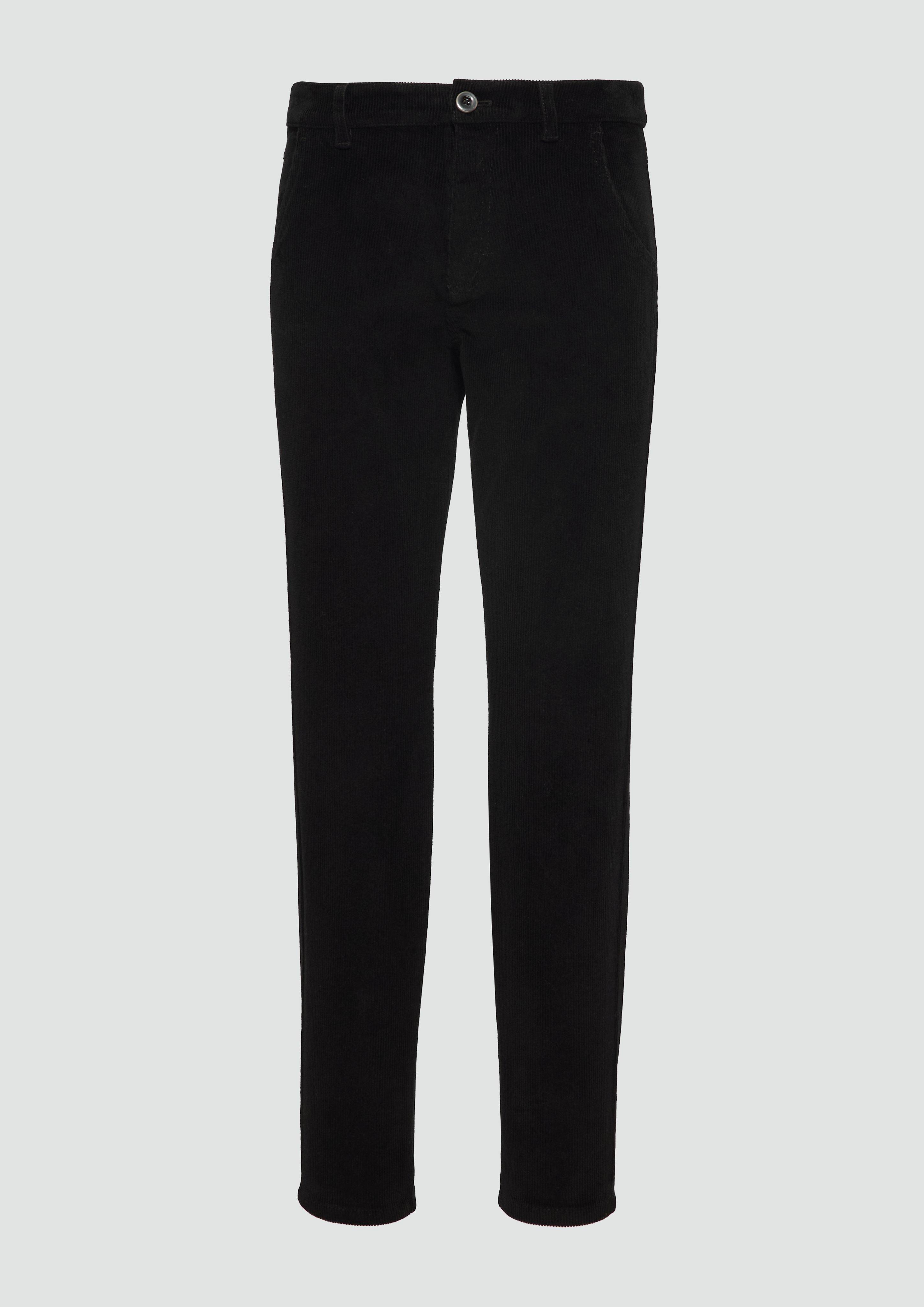 Thumbnail - s.Oliver - Cordhose im Slim Fit, Damen, schwarz