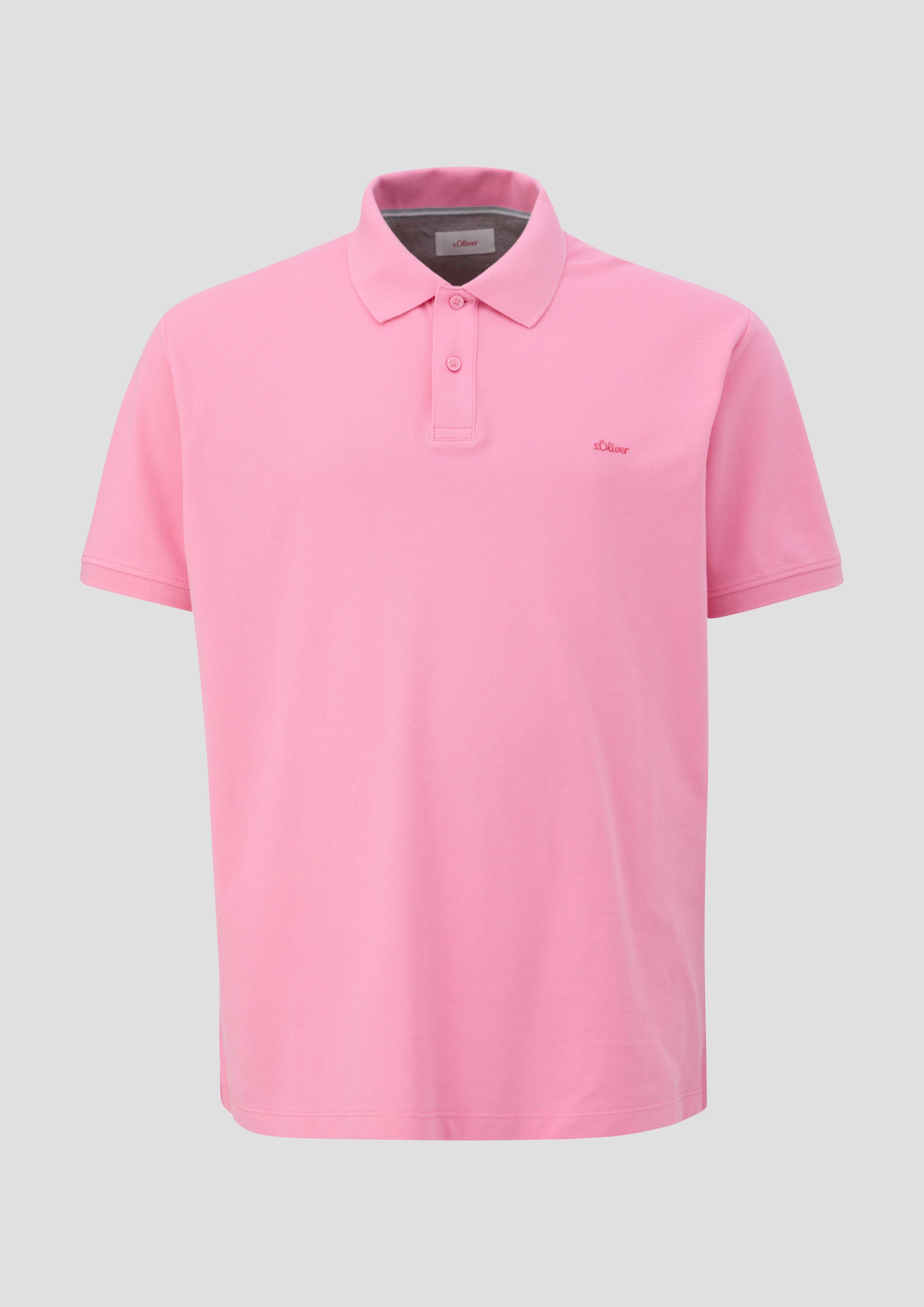 s.Oliver Poloshirt mit kleinem Label-Print