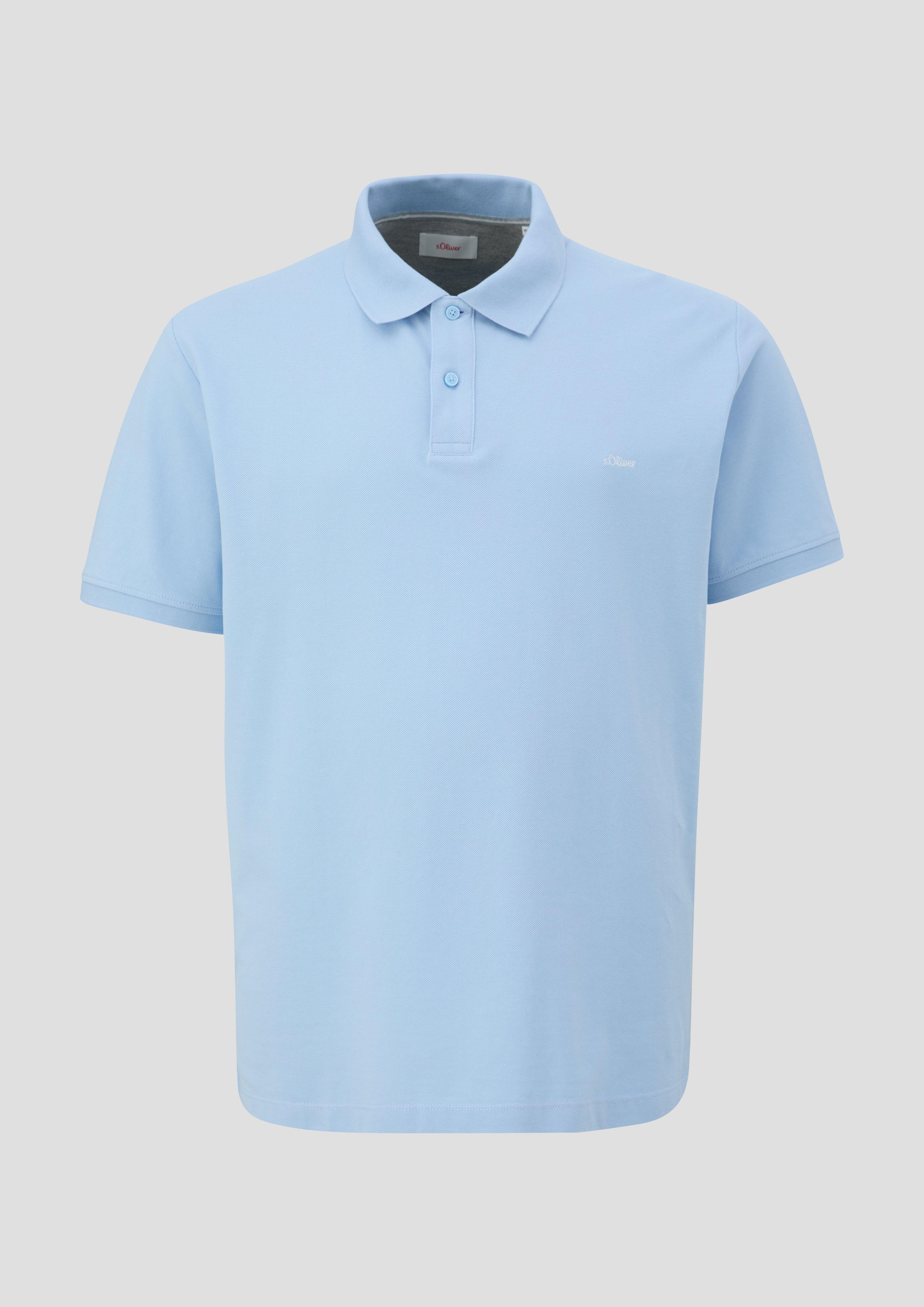 s.Oliver Poloshirt mit kleinem Label-Print