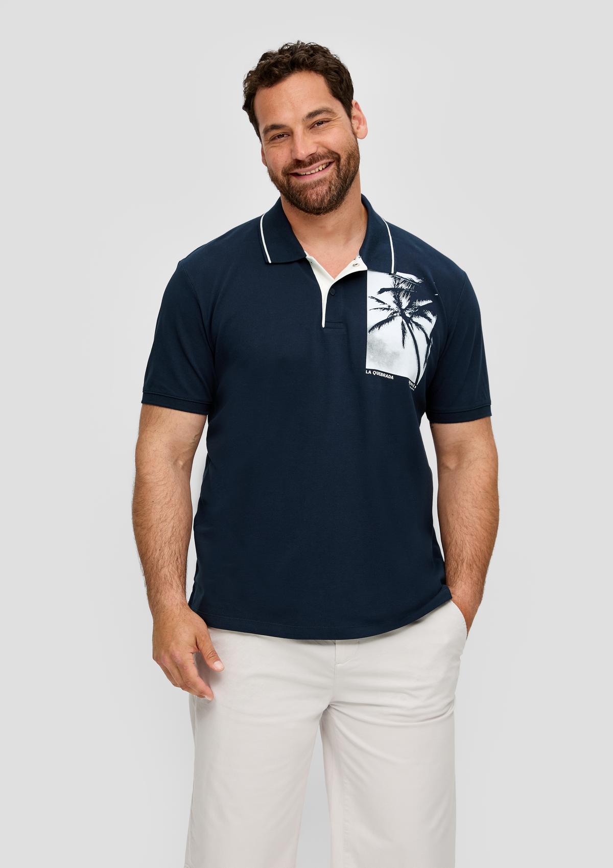 s.Oliver Polo shirt with a front print