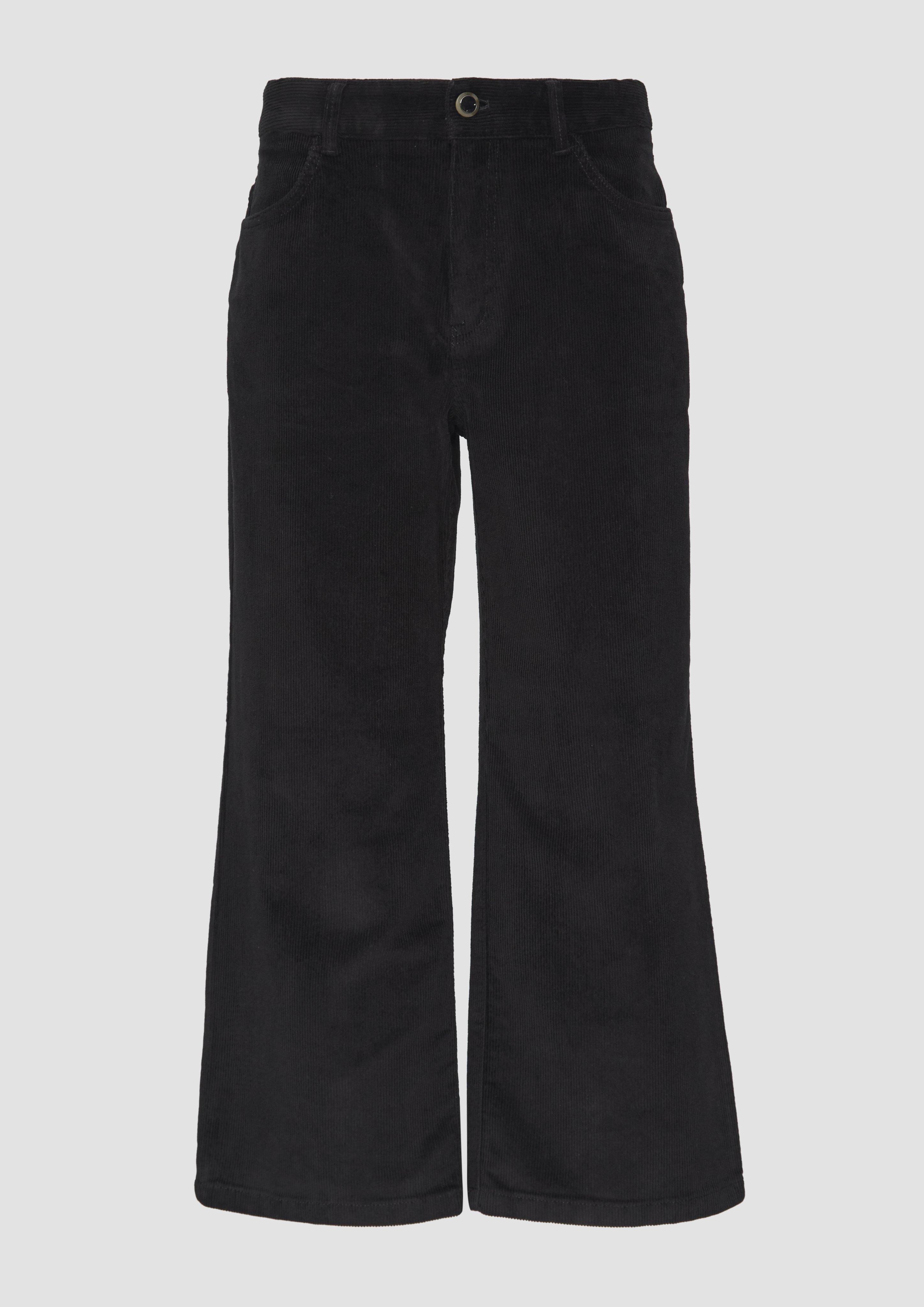 s.Oliver - Elastische Culotte aus Cord, Damen, schwarz