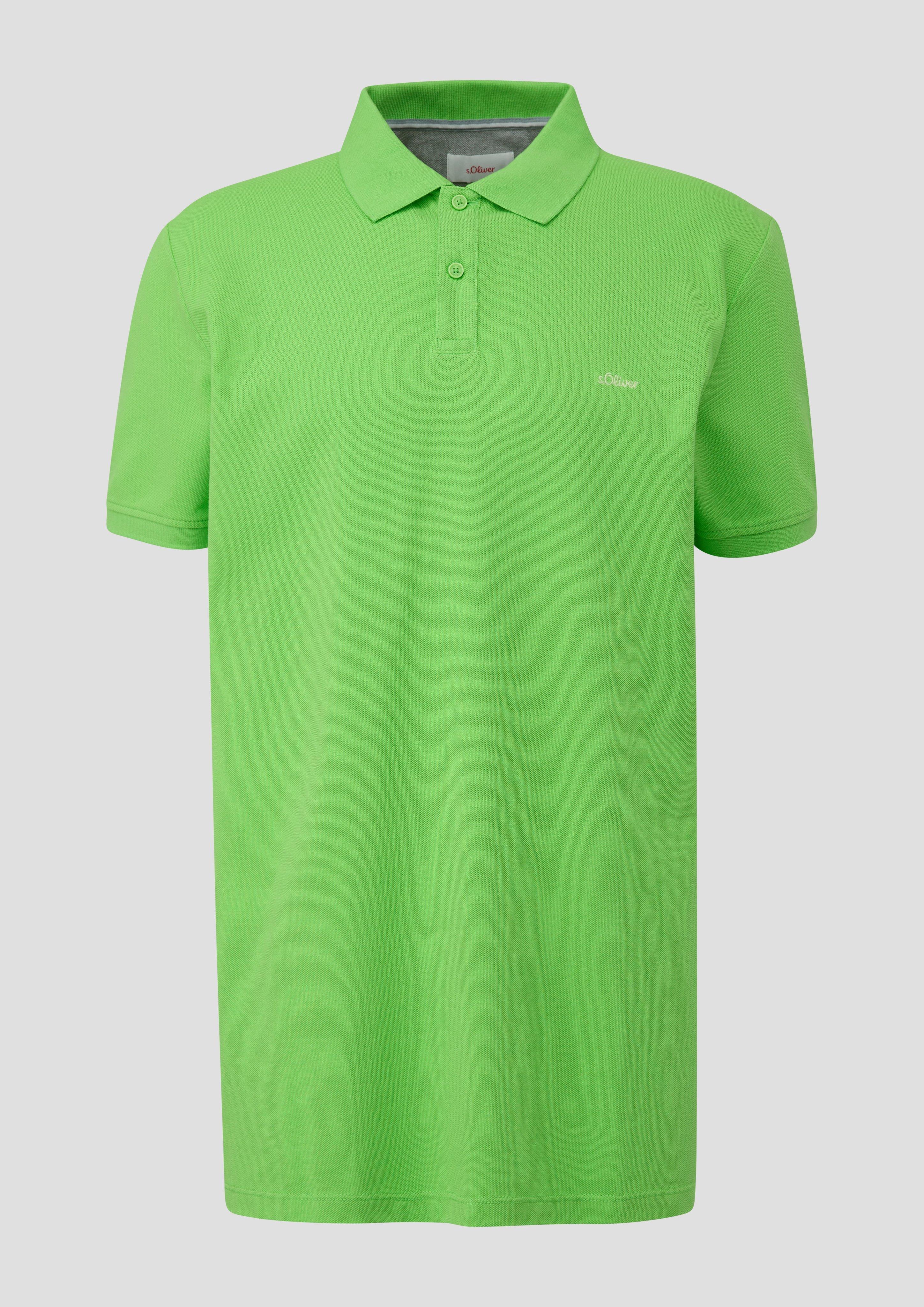 s.Oliver Poloshirt aus Baumwolle mit Logo-Detail