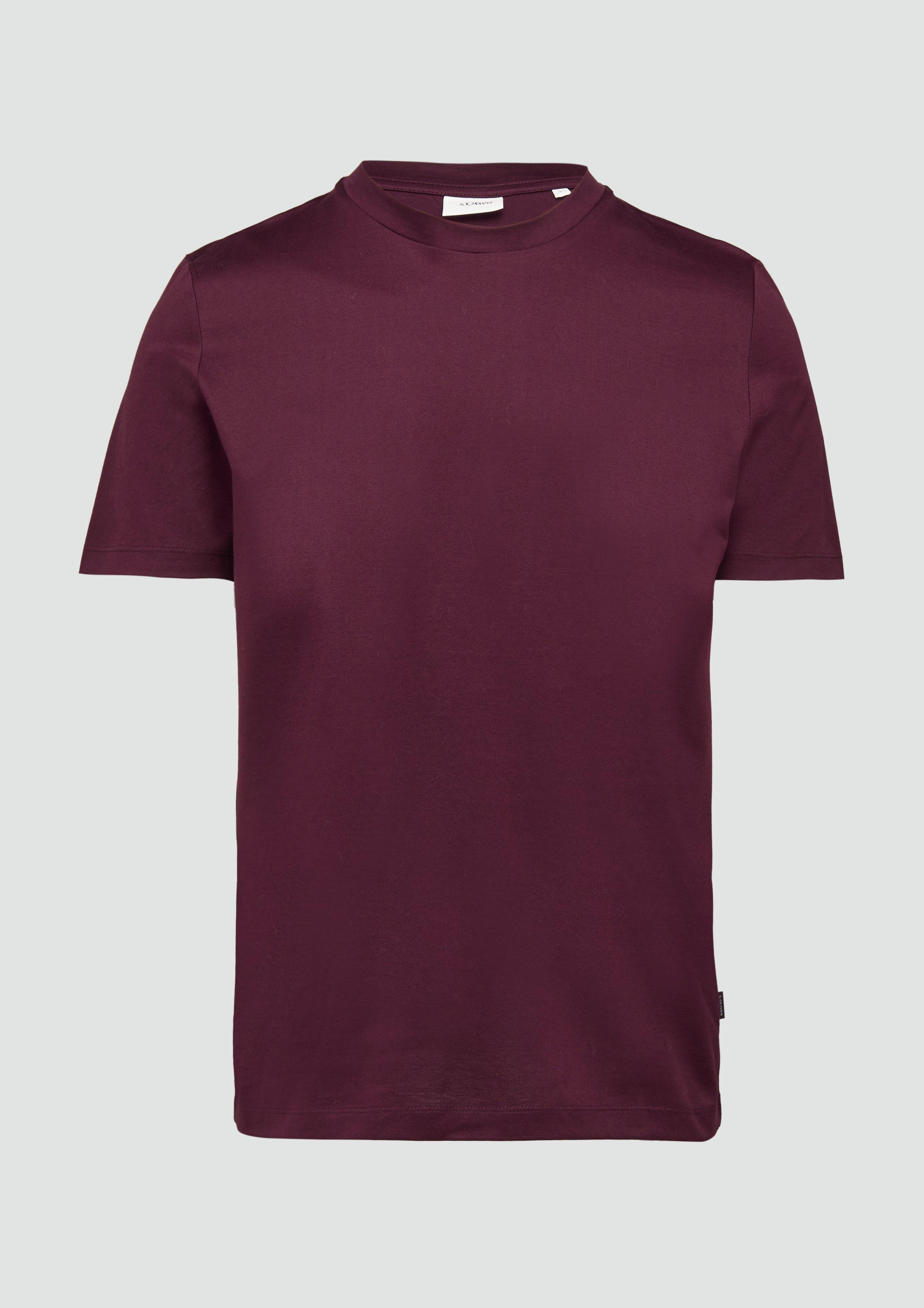 Thumbnail - s.Oliver - Jerseyshirt im Slim Fit aus merzerisierter Baumwolle, Herren, Rosa