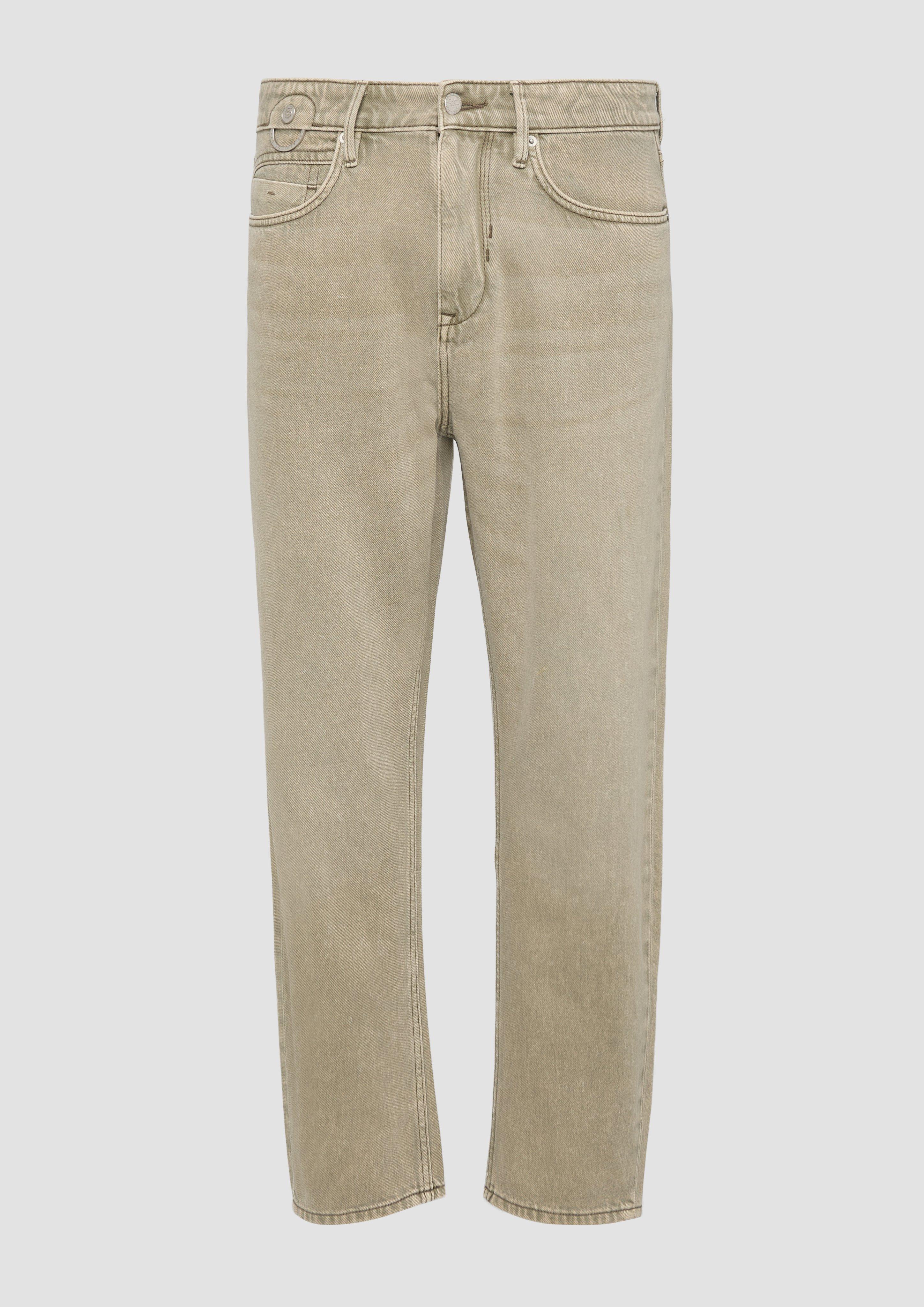 s.Oliver - Coloured-Jeans Scube / Relaxed Fit / High Rise / Straight Leg / reine Baumwolle, Herren, Grün