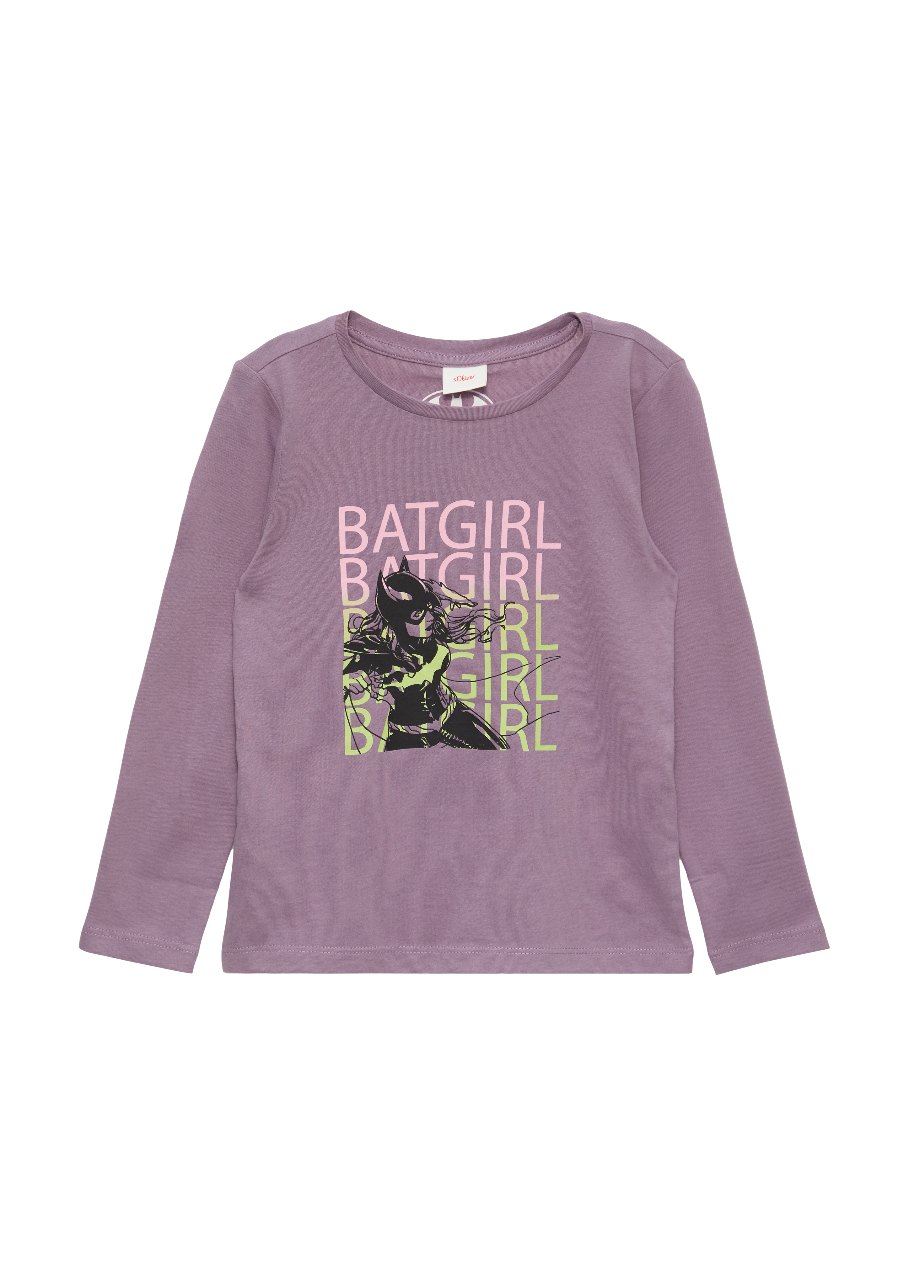 s.Oliver - Langarmshirt mit Batgirl®-Print, Kinder, lila