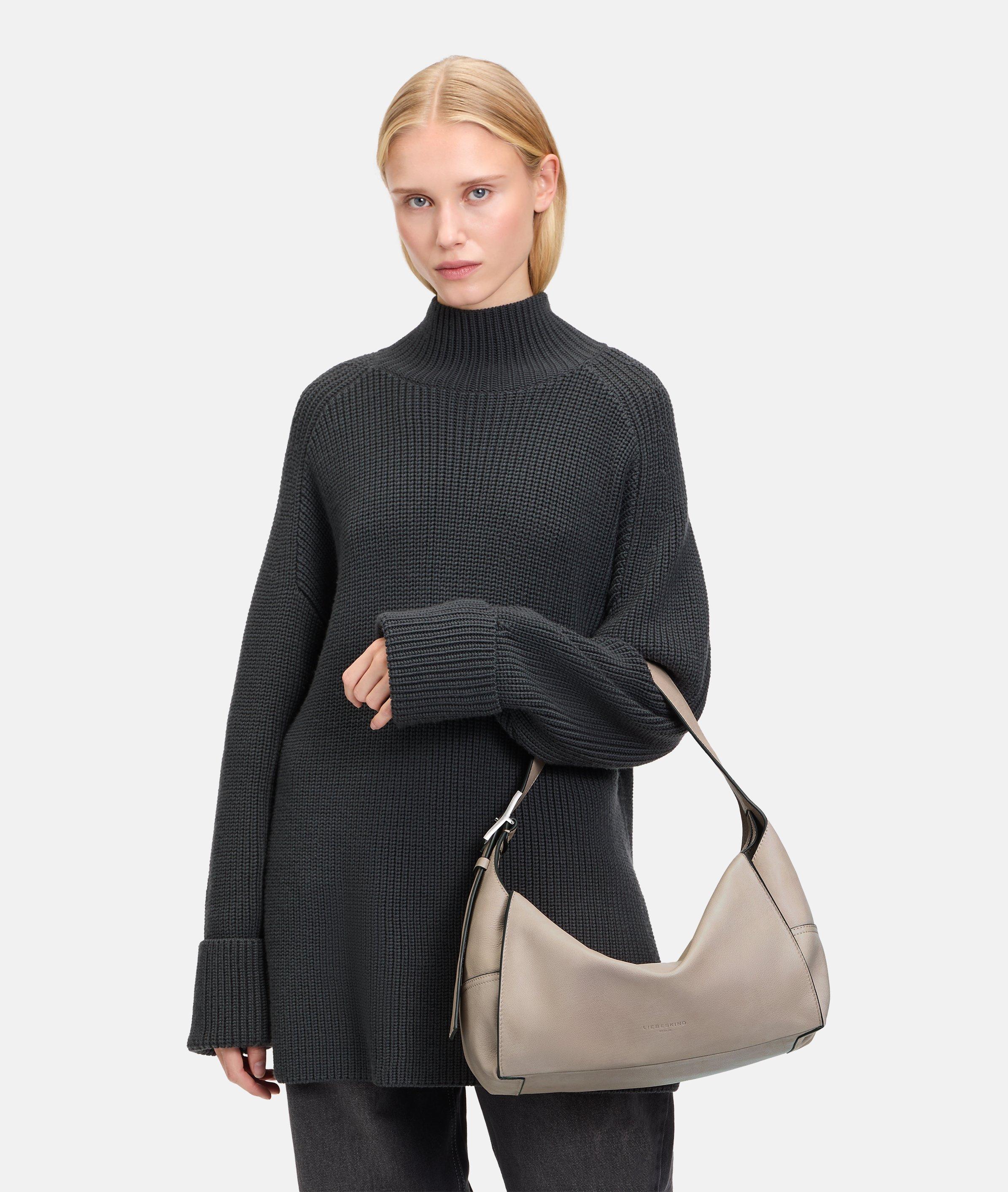 Liebeskind Berlin LOU HOBO M SCHULTER - Handbag - Olivgrün/olive