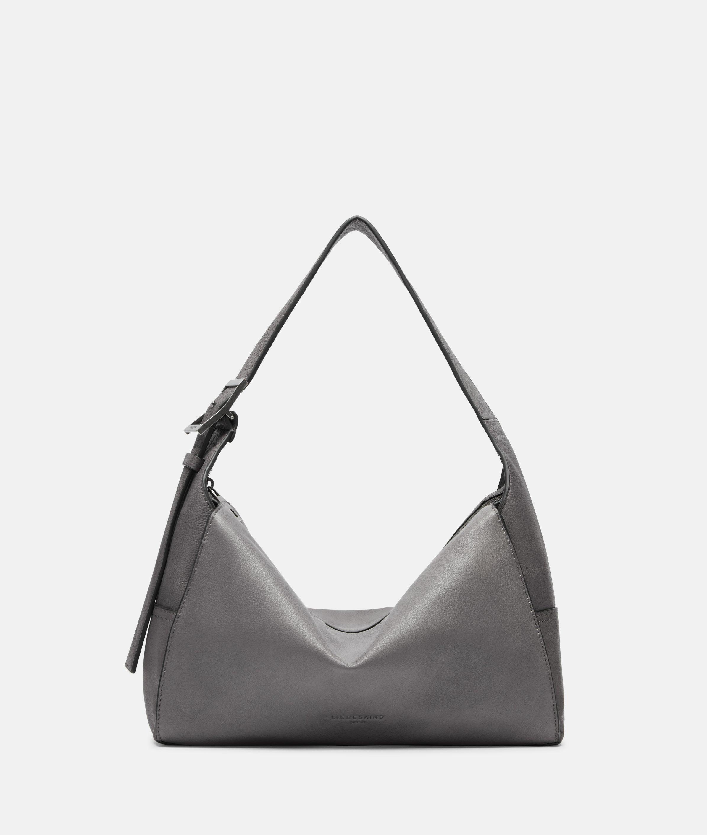 Liebeskind Berlin - Geräumige Hobo-Bag aus Yak-Leder -  grau