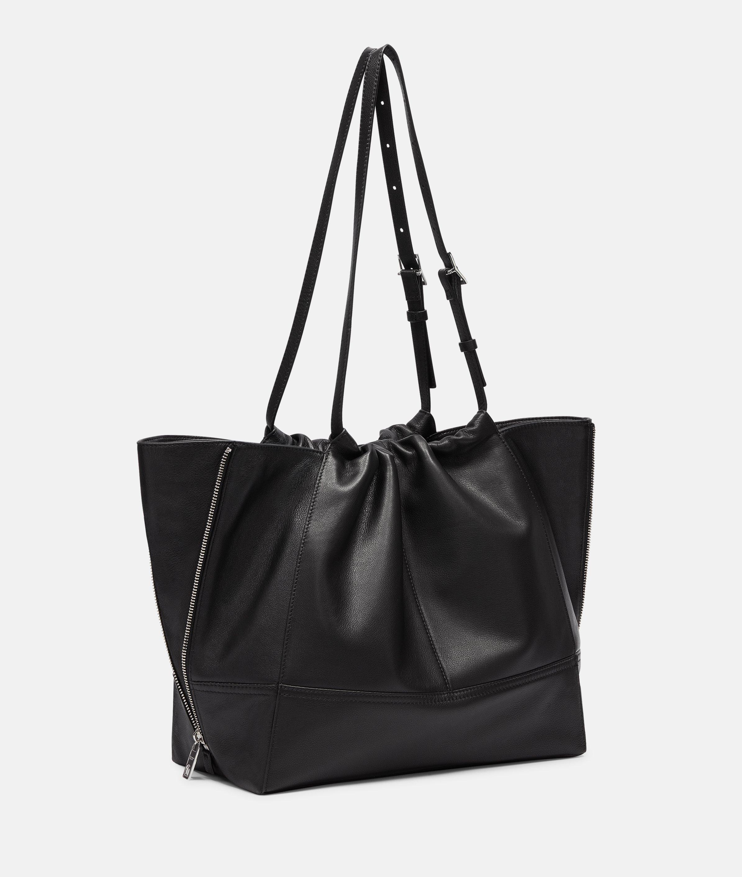 Thumbnail - Liebeskind Berlin - Großer Shopper aus Yak-Leder -  schwarz