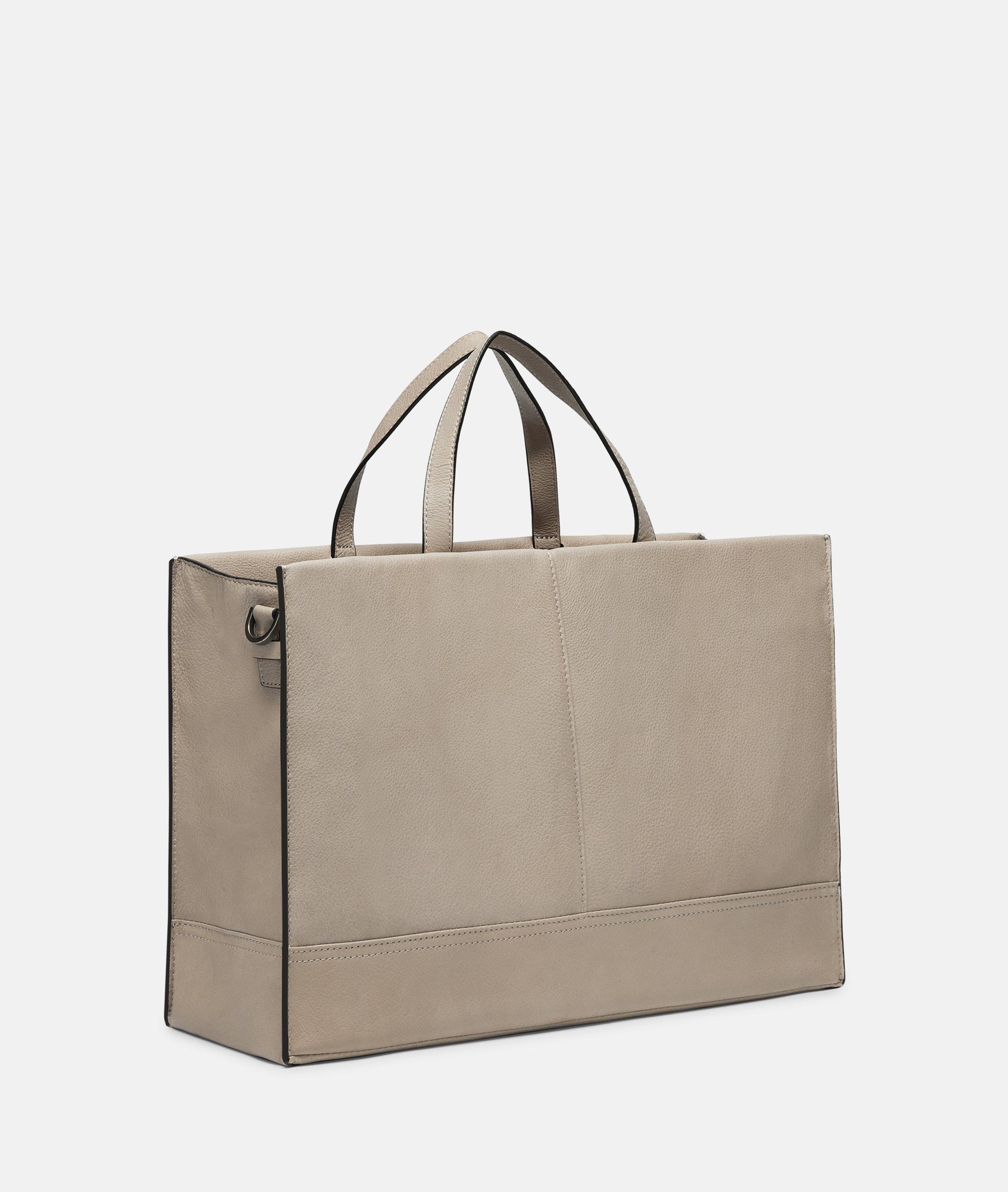 Thumbnail - Liebeskind Berlin - Große Business-Bag in Yak-Leder -  Beige