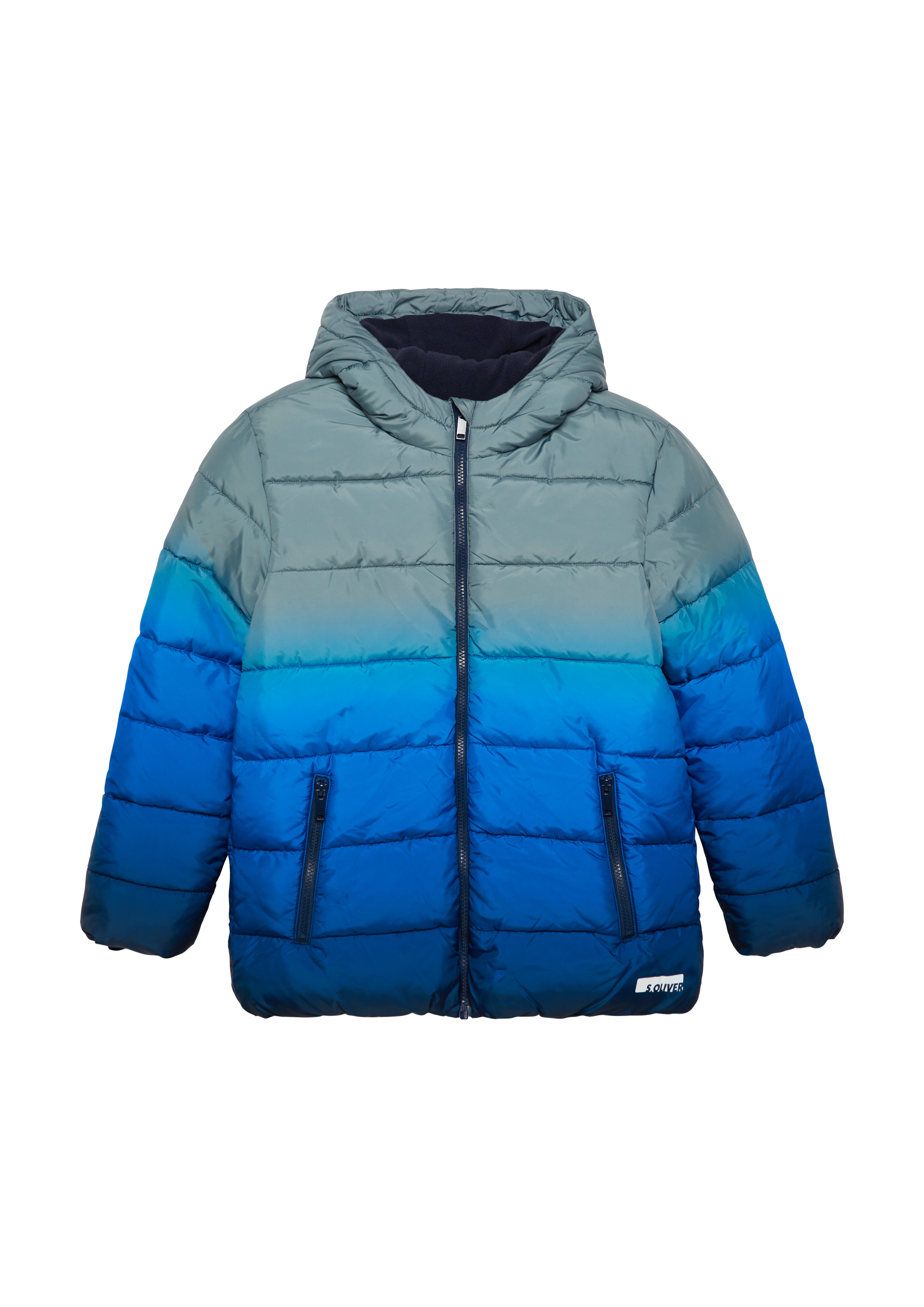 s.Oliver - Steppjacke mit Farbverlauf und Fleecefutter, Jungen, grau