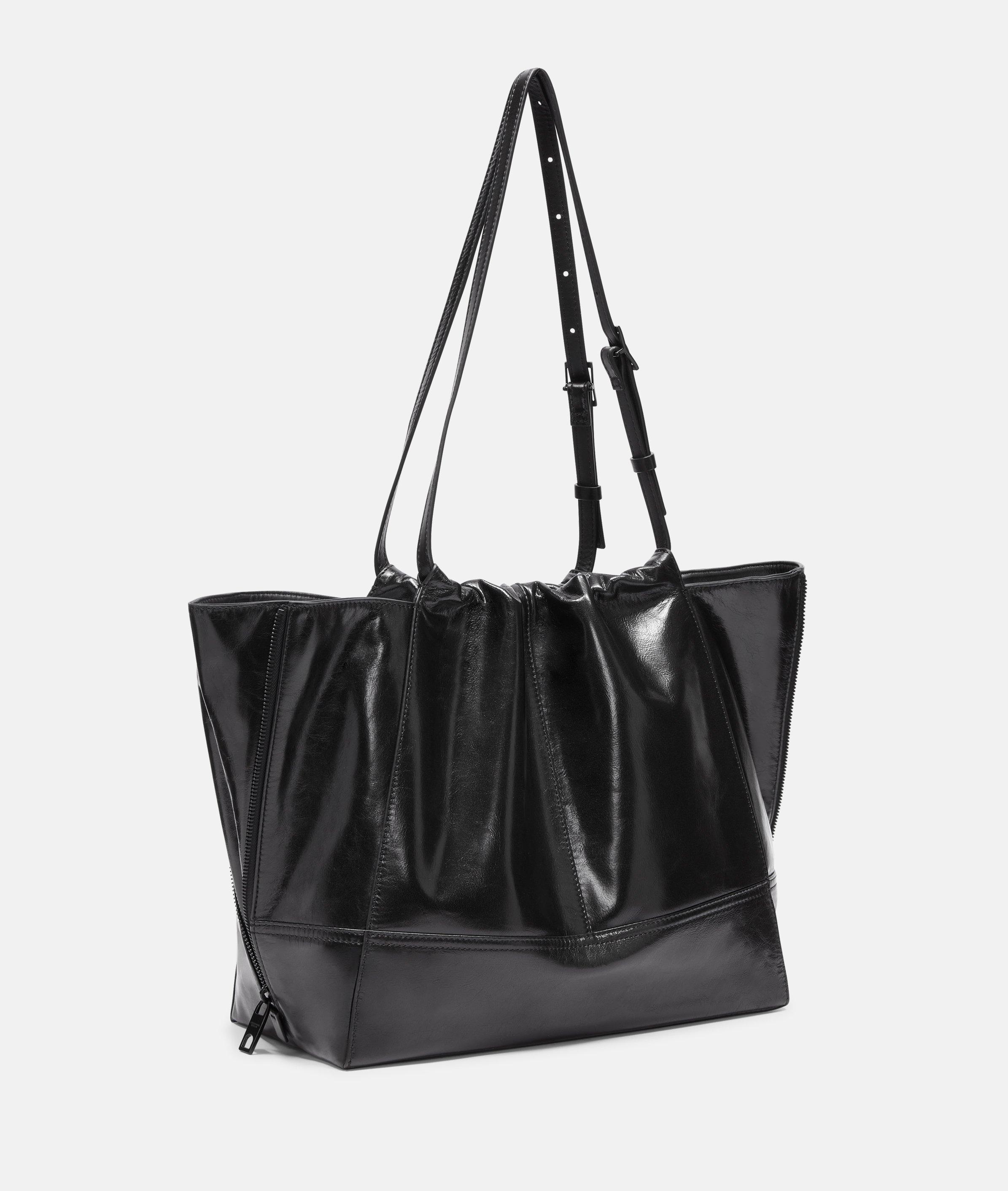 Thumbnail - Liebeskind Berlin - Großer Shopper in Crinkle-Optik -  schwarz