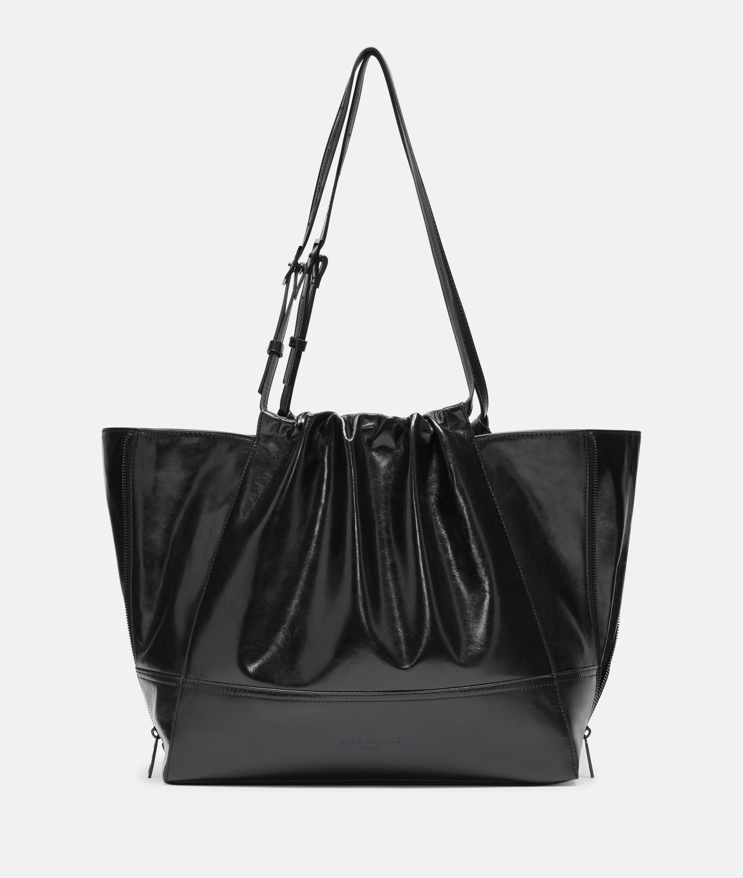 Liebeskind Berlin - Großer Shopper in Crinkle-Optik -  schwarz