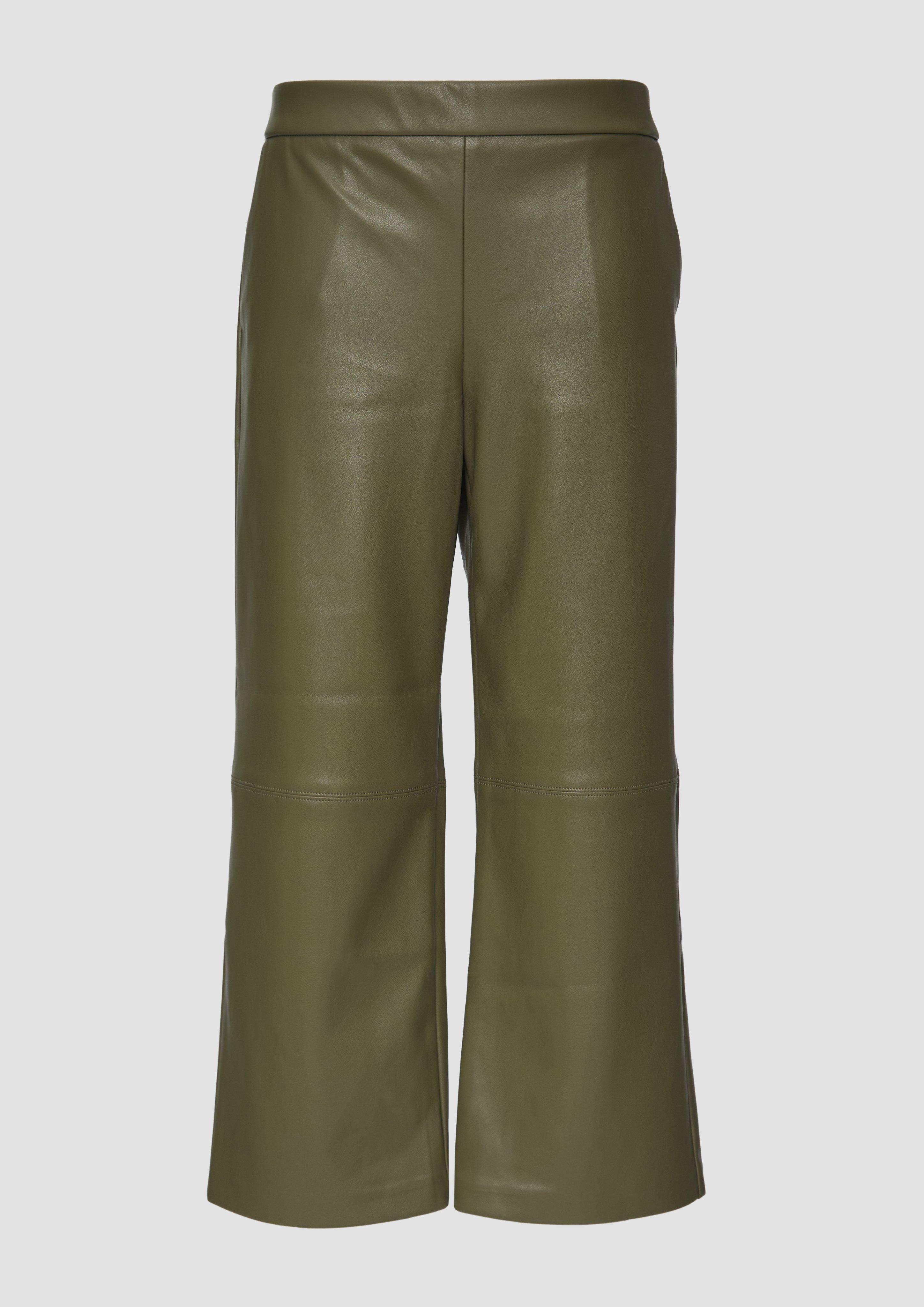 Thumbnail - s.Oliver - Culotte aus Lederimitat mit Nahtdetails, Damen, Grün