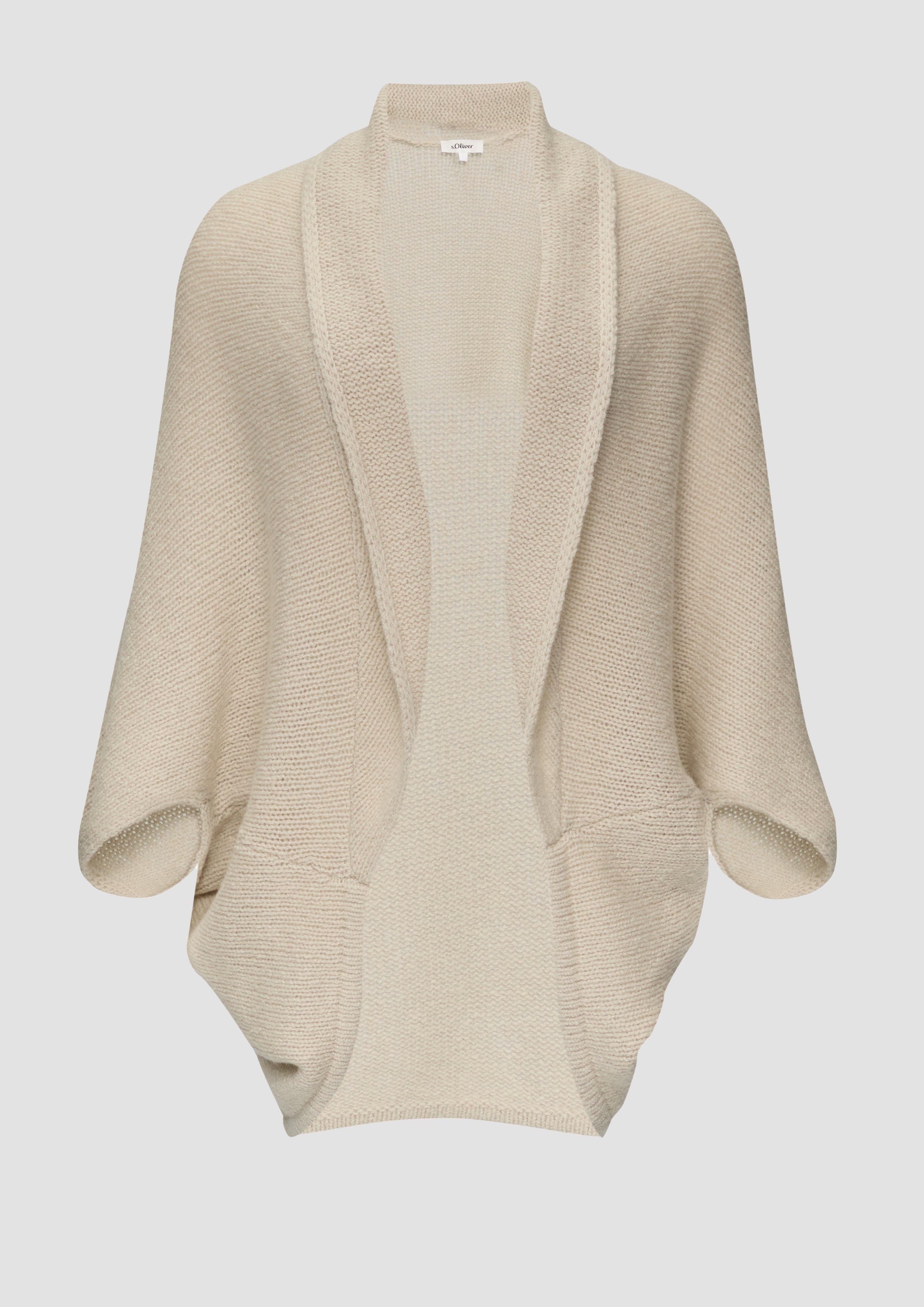 s.Oliver - Cardigan mit Schalkragen, Damen, Beige