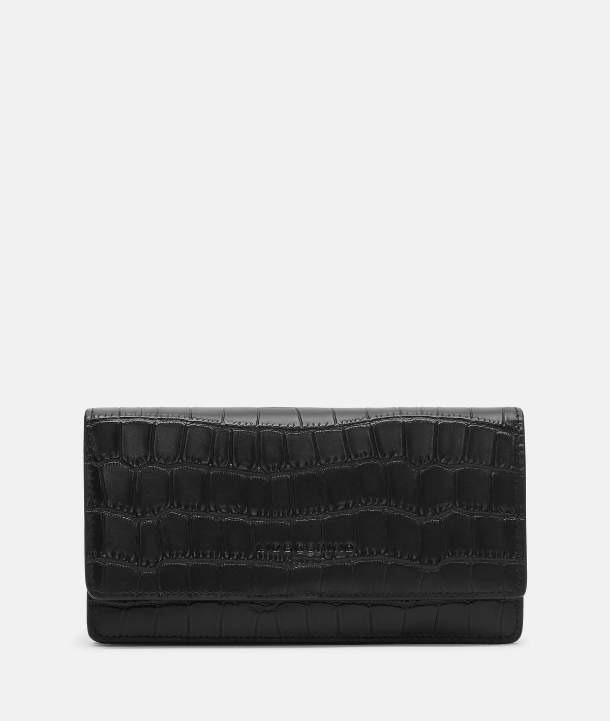 Carteras Doble Cremallera Liebeskind Slam 2D Leather, Monederos Para Mujer, 19 X 11 X 2 Slam Wallet