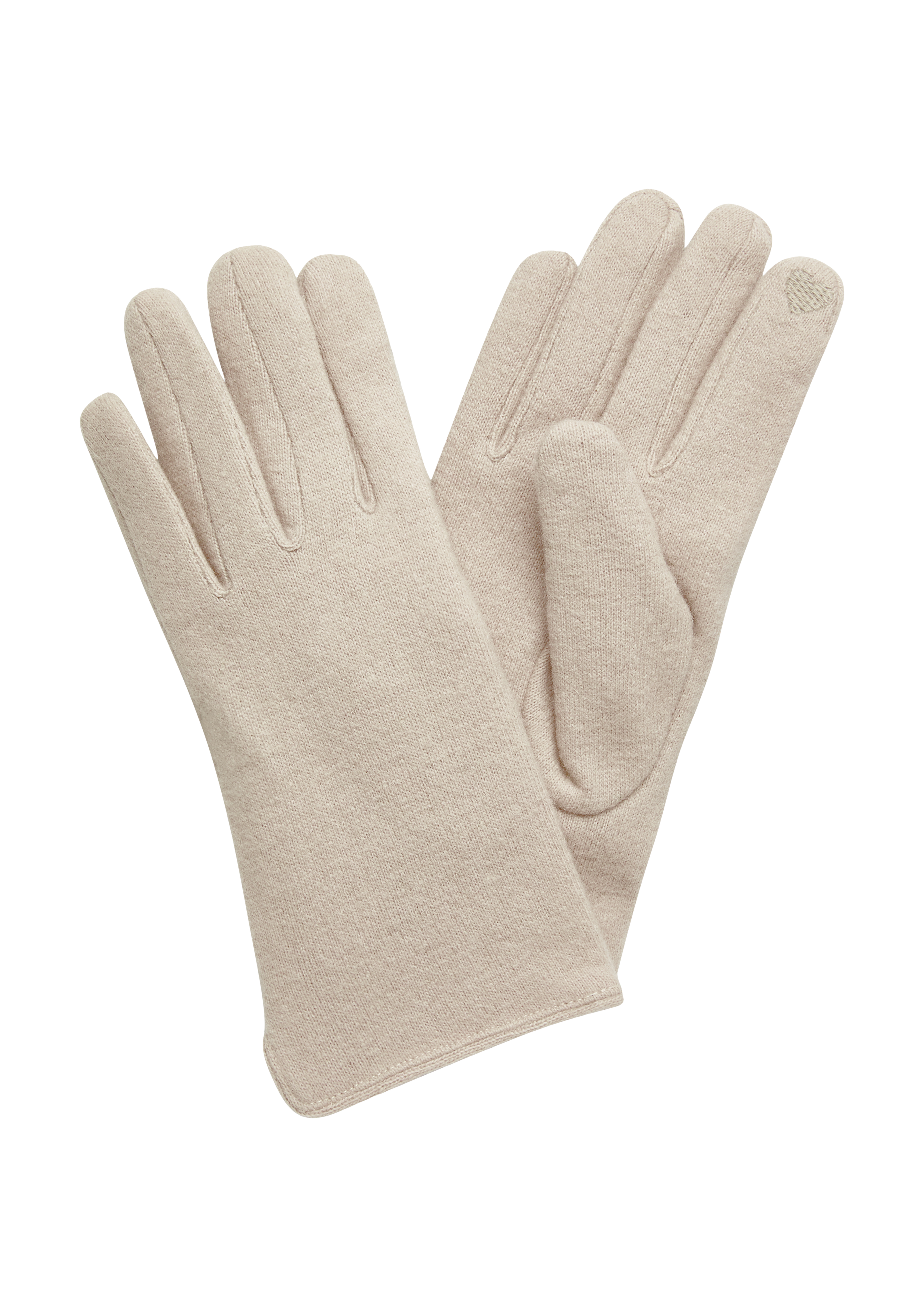 s.Oliver - Handschuhe aus Wollmix, Damen, Beige