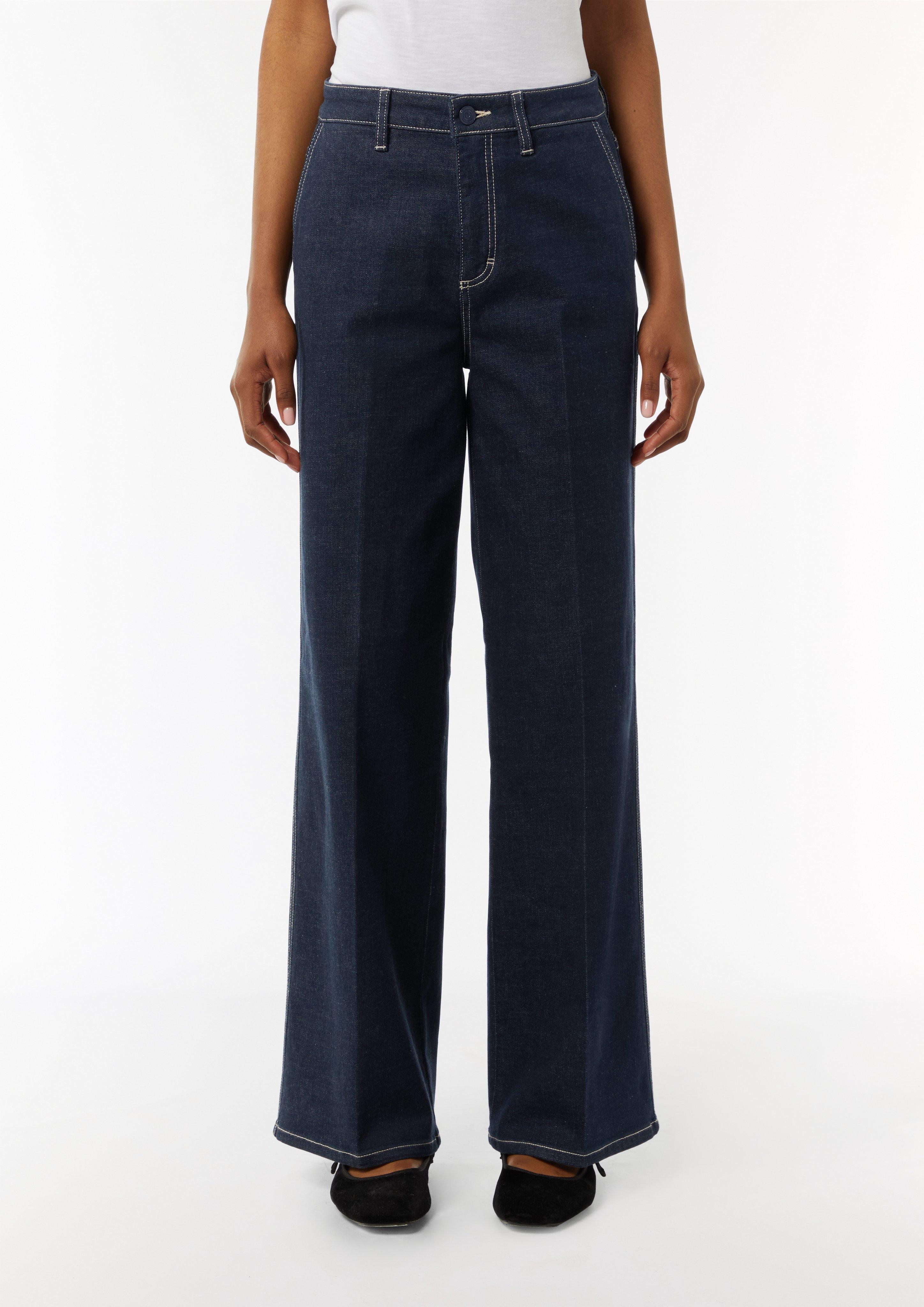 Jeans with a wide leg - Blue | SCAYLE