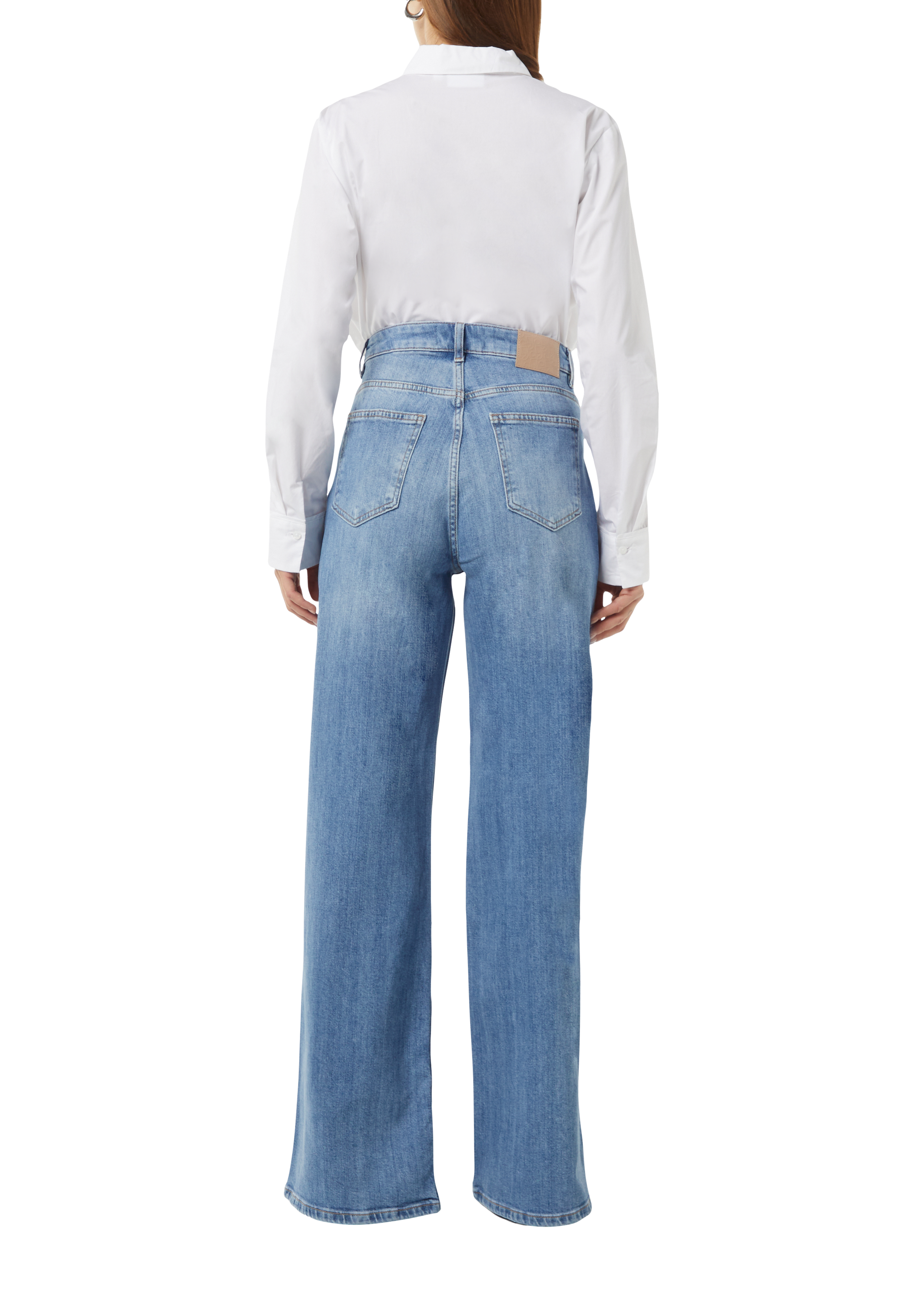 パンツ lolmaoxx starteam seam jeans 32 Women's Wide Leg Jeans High Waisted Strechy Raw Hem Denim