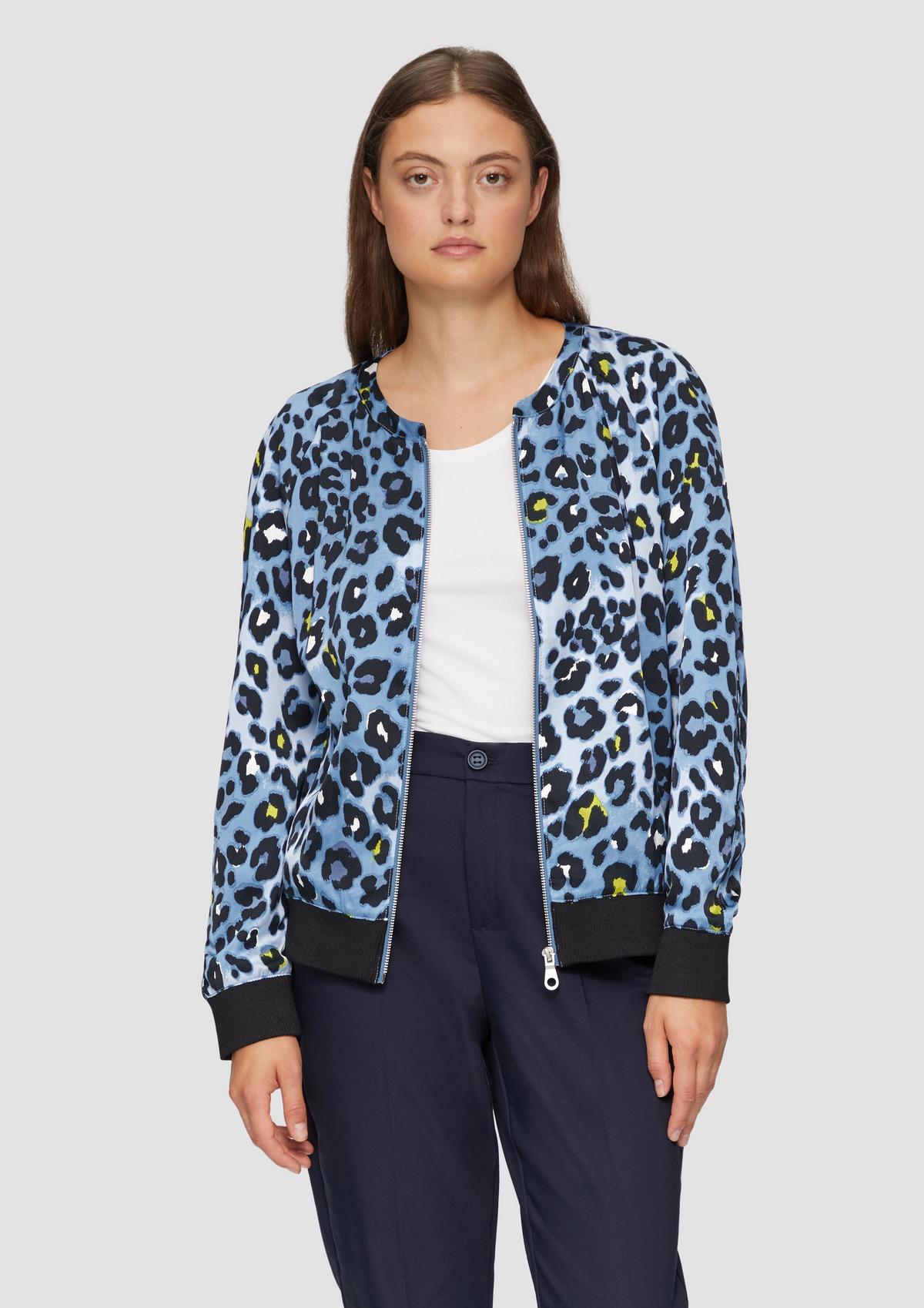 Leopard print aviator jacket best sale