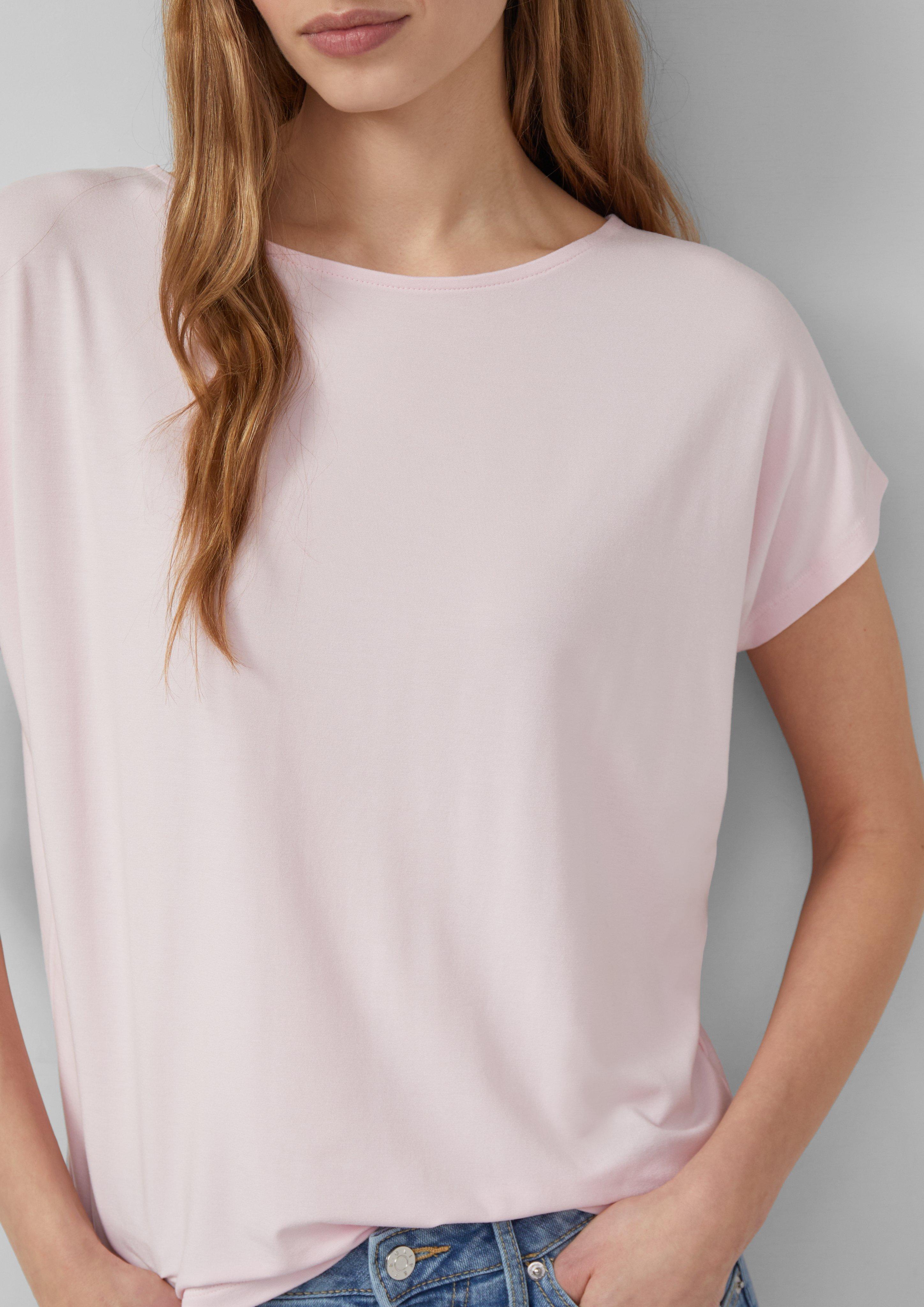 Thumbnail - Fließendes Jersey-Shirt mit überschnittenen Schultern