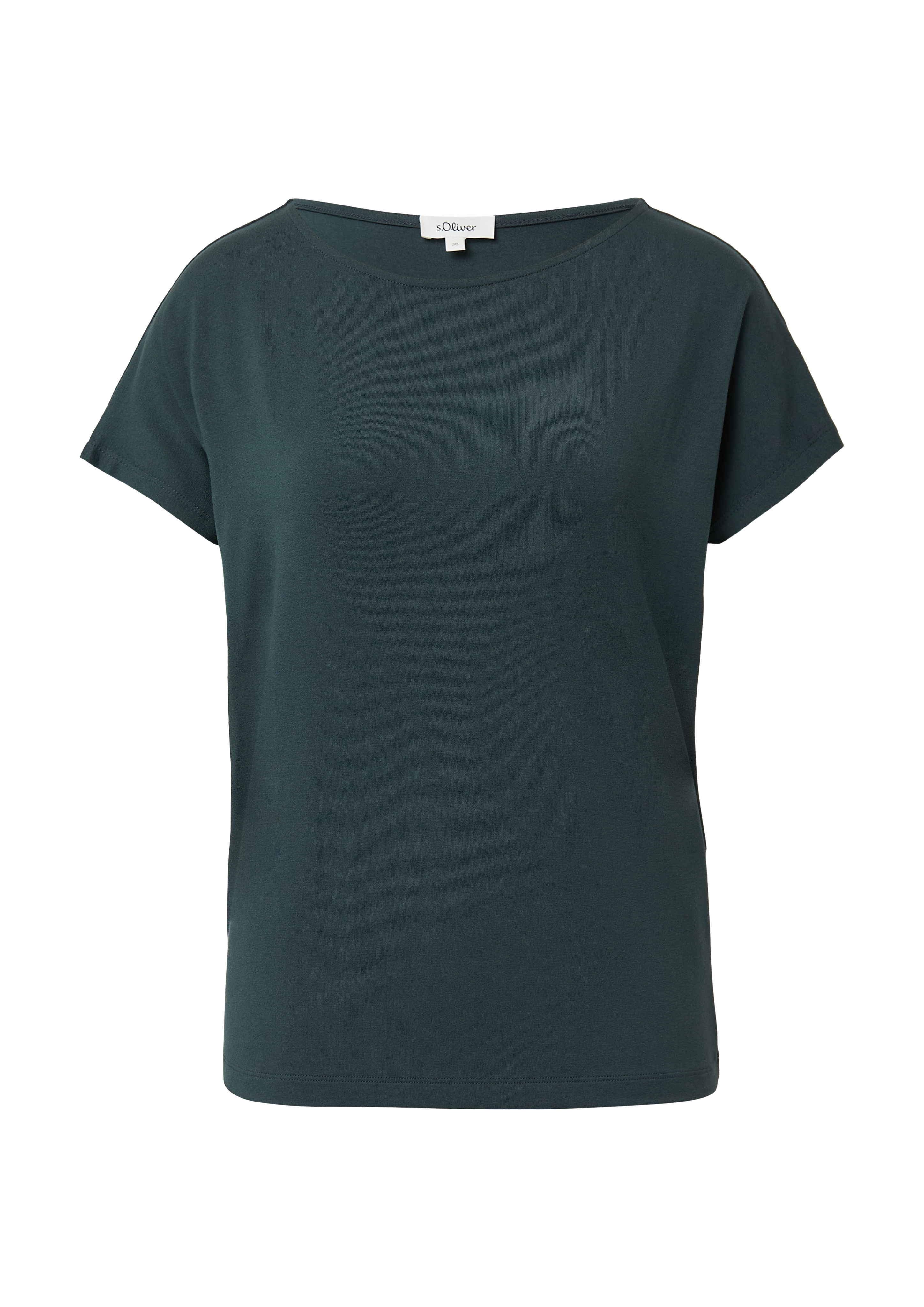 Soepel vallend jersey shirt met schouders