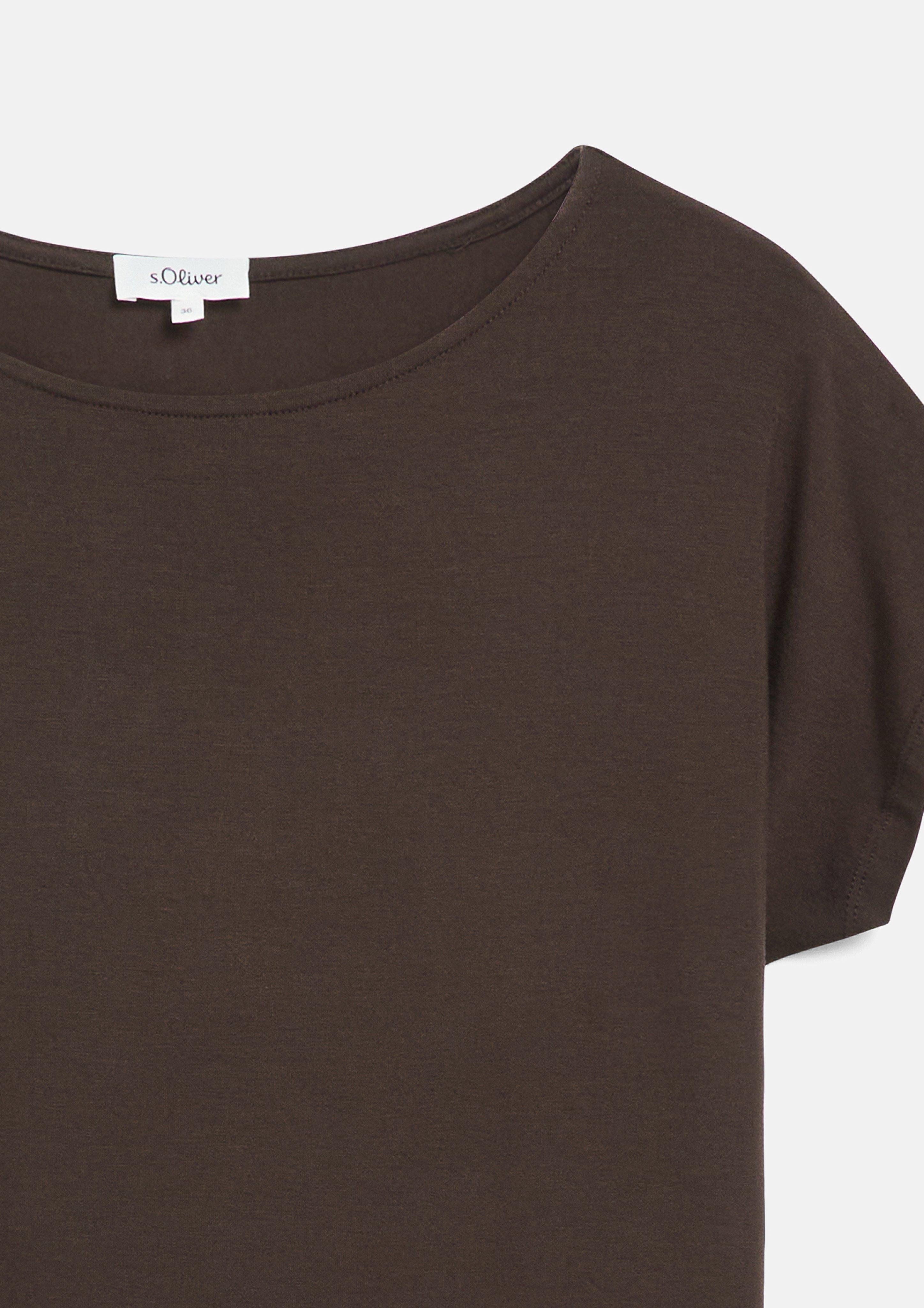 Dames T-Shirt in bruin van s.Oliver