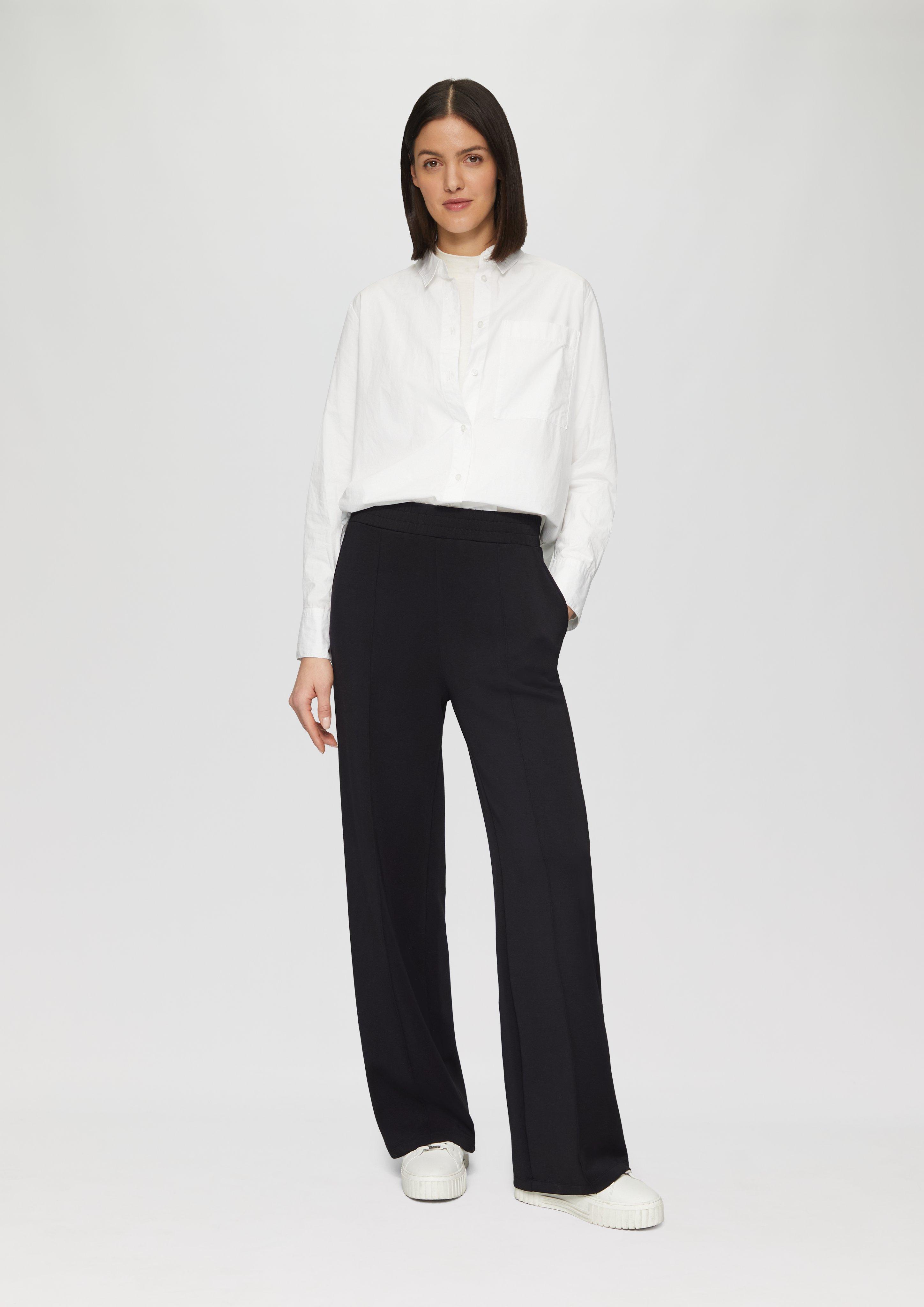 S.Oliver Regular: Scuba-Hose mit Wide Leg