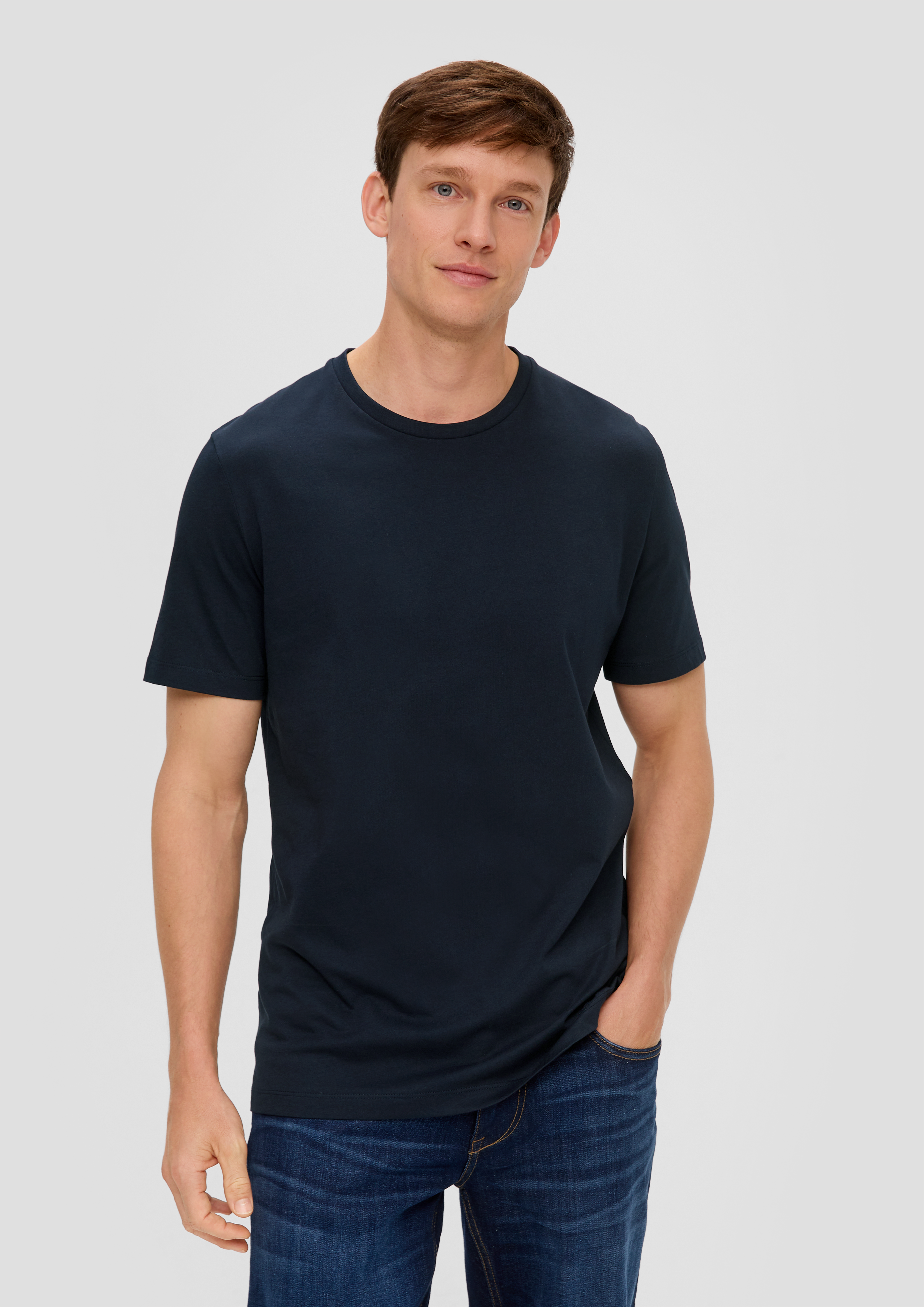 S.Oliver Basic-T-Shirt aus Baumwolle im 2er-Pack