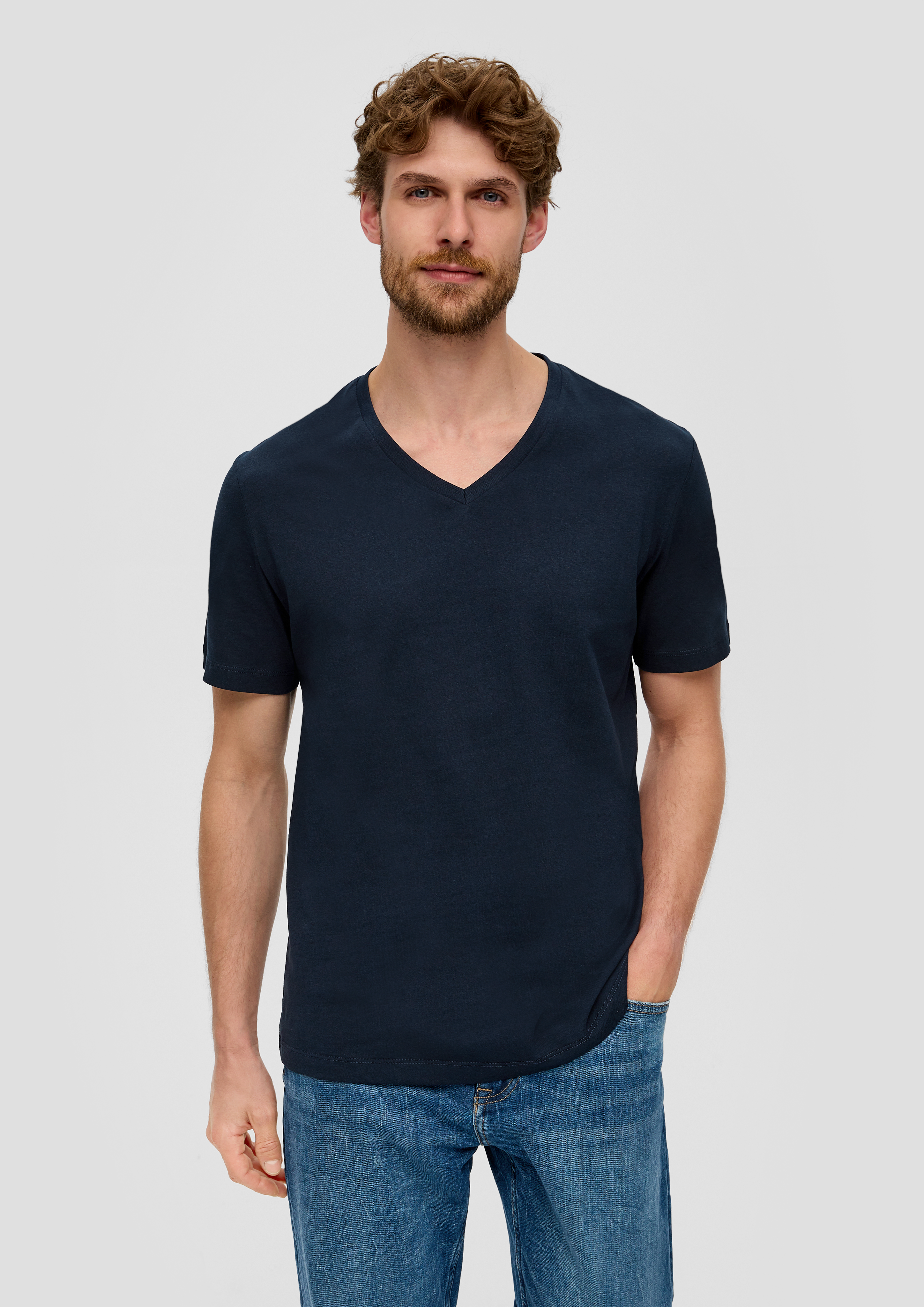 S.Oliver Basic-T-Shirt aus Baumwolle im 2er-Pack