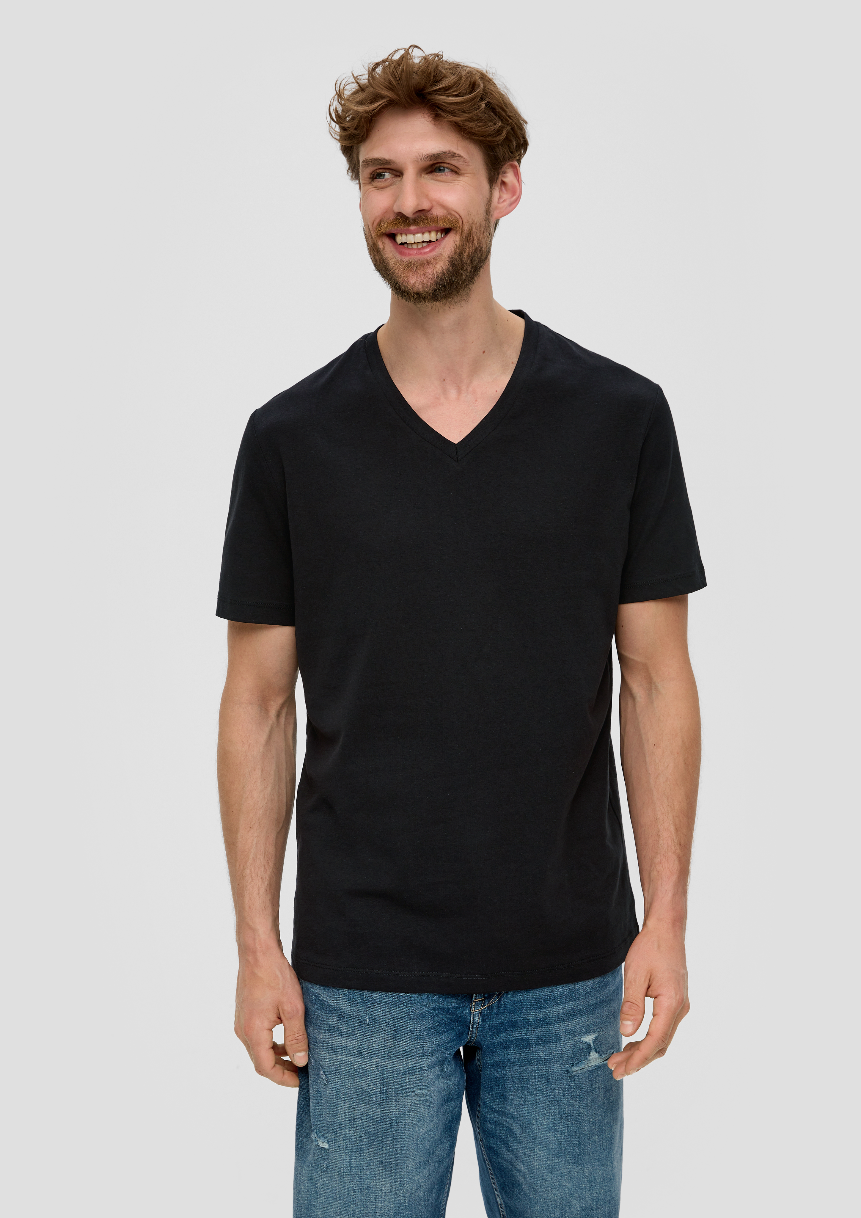 S.Oliver Basic-T-Shirt aus Baumwolle im 2er-Pack