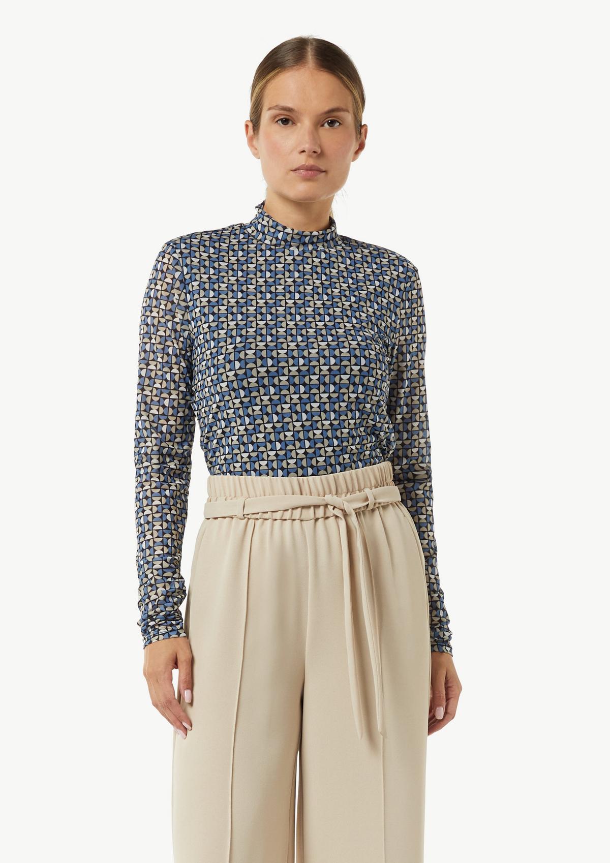 Mesh Long Sleeve Top Pull Je T'aime Print | The Webster