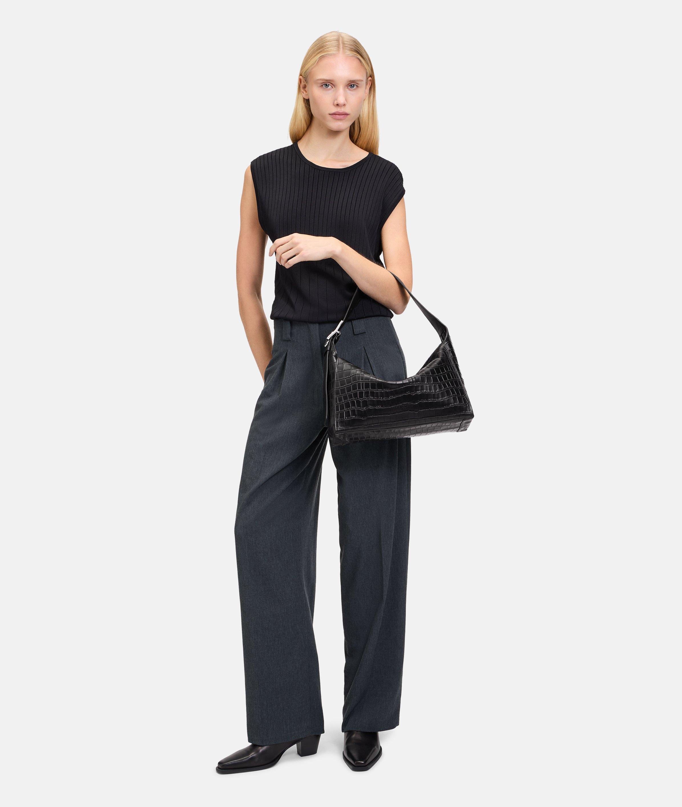 Croco Lou Hobo M black LIEBESKIND BERLIN