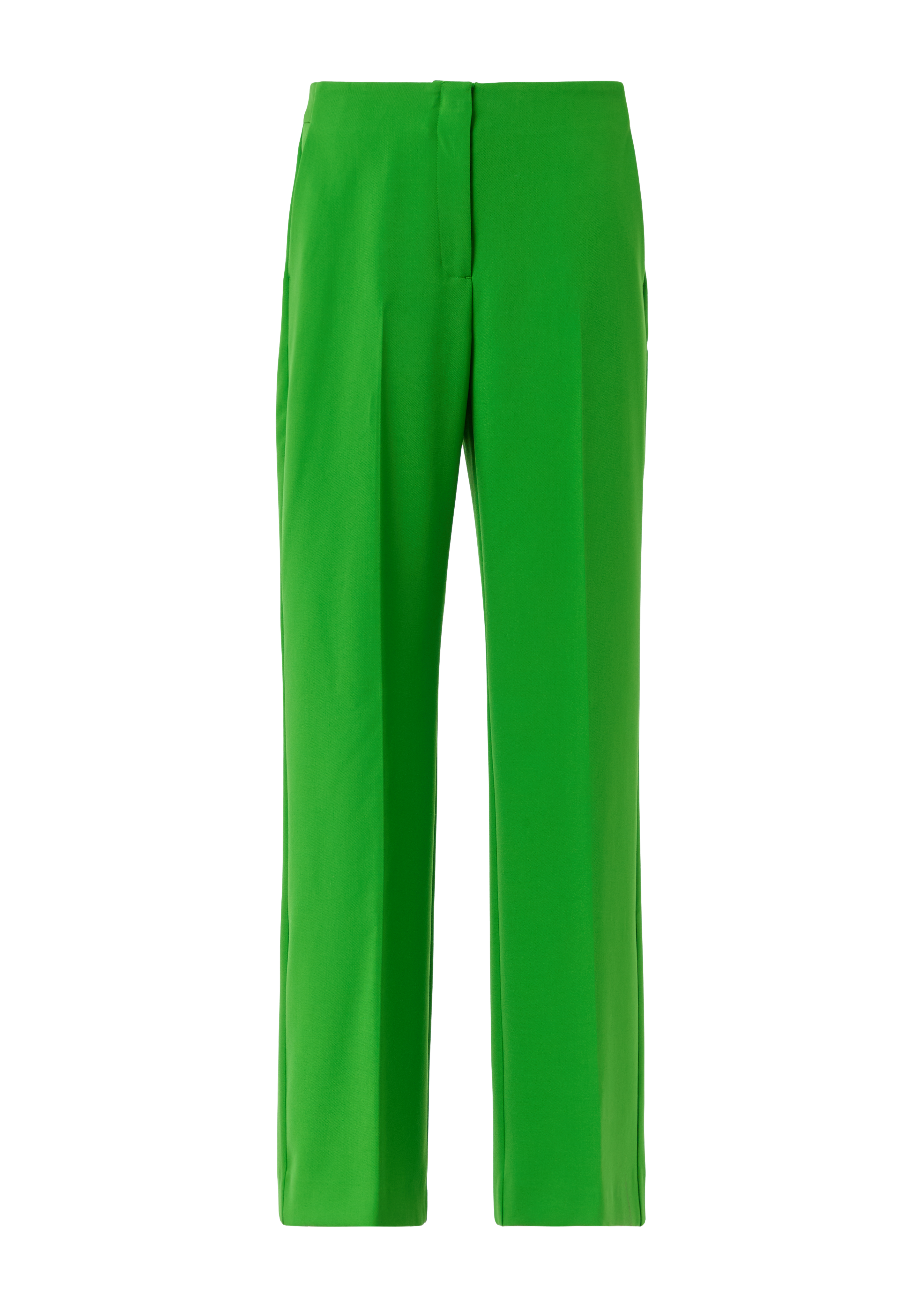 Marlene trousers with a mid-rise waistband - Green | SCAYLE