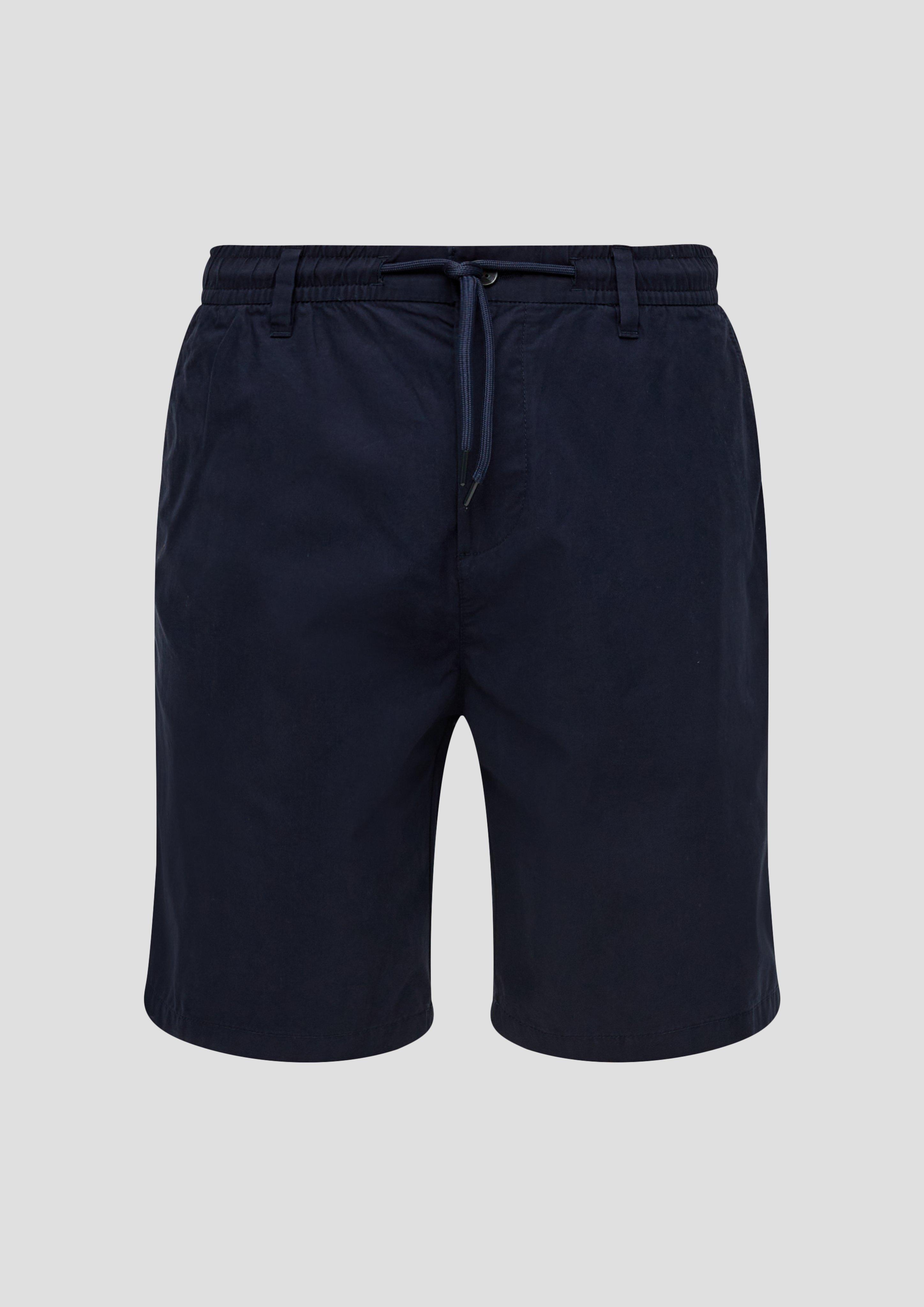 s.Oliver - Chino-Shorts im Relaxed Fit mit Elastikbund, Herren, blau