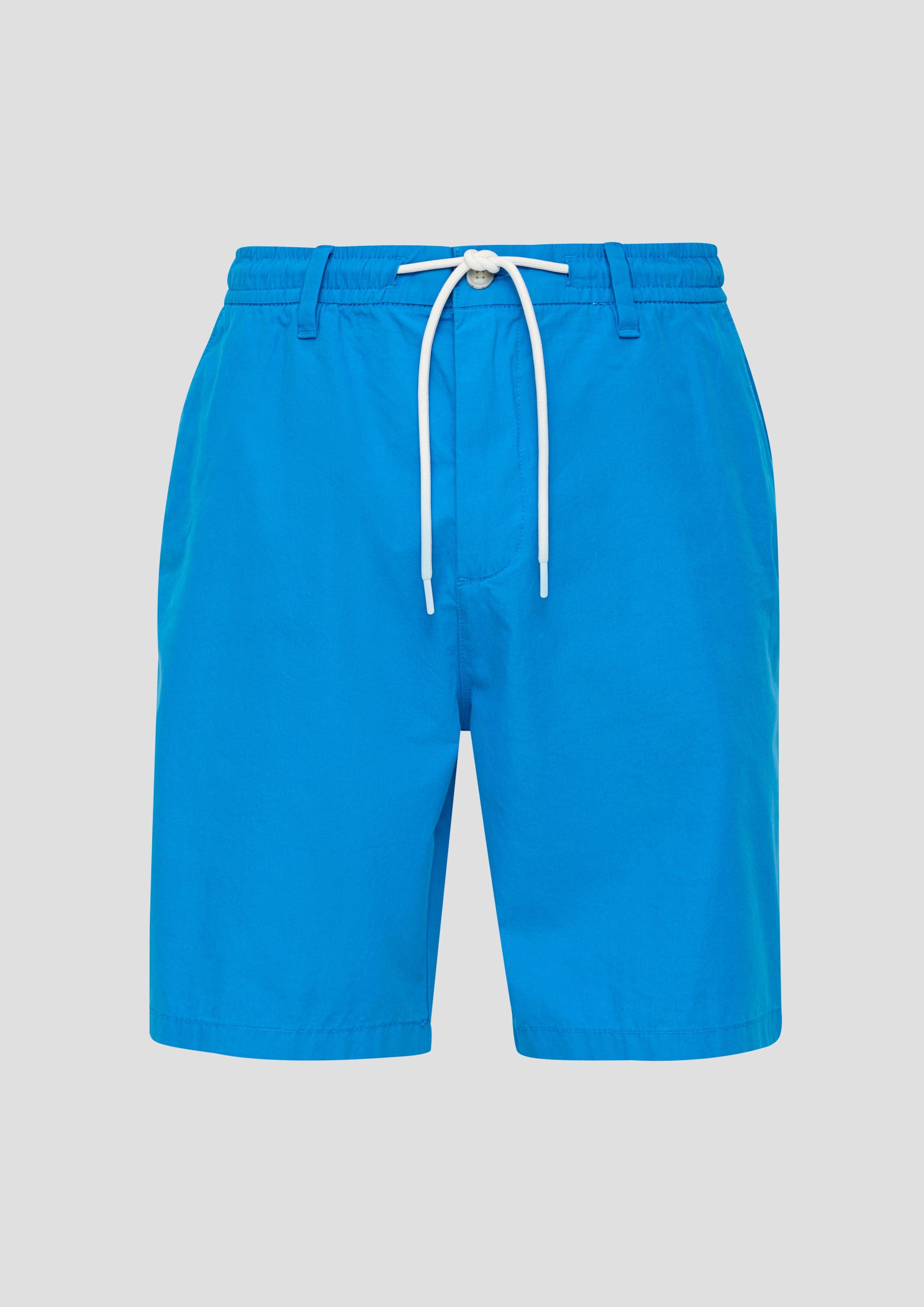 s.Oliver - Chino-Shorts im Relaxed Fit mit Elastikbund, Herren, türkis