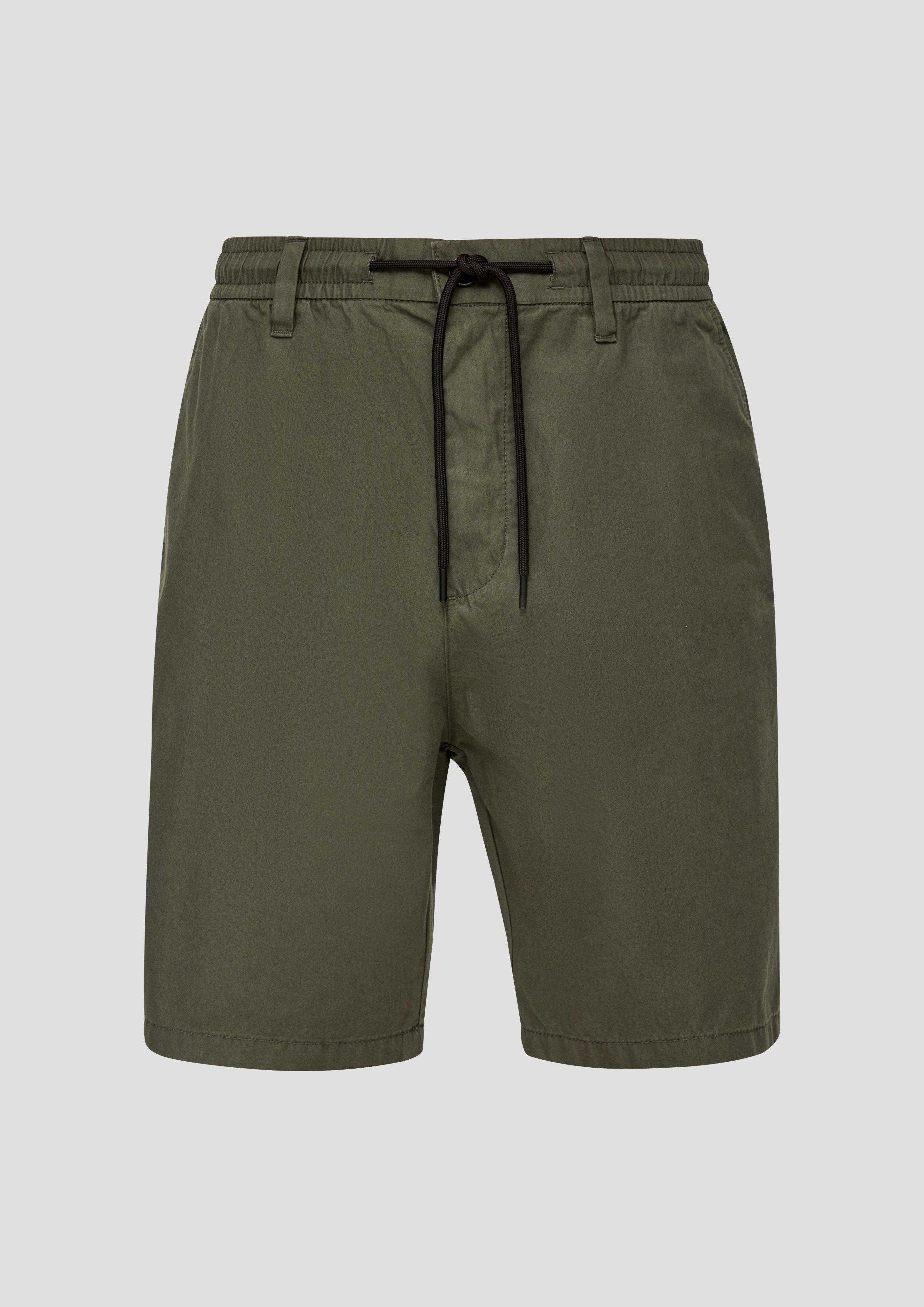 s.Oliver - Chino-Shorts im Relaxed Fit mit Elastikbund, Herren, Grün