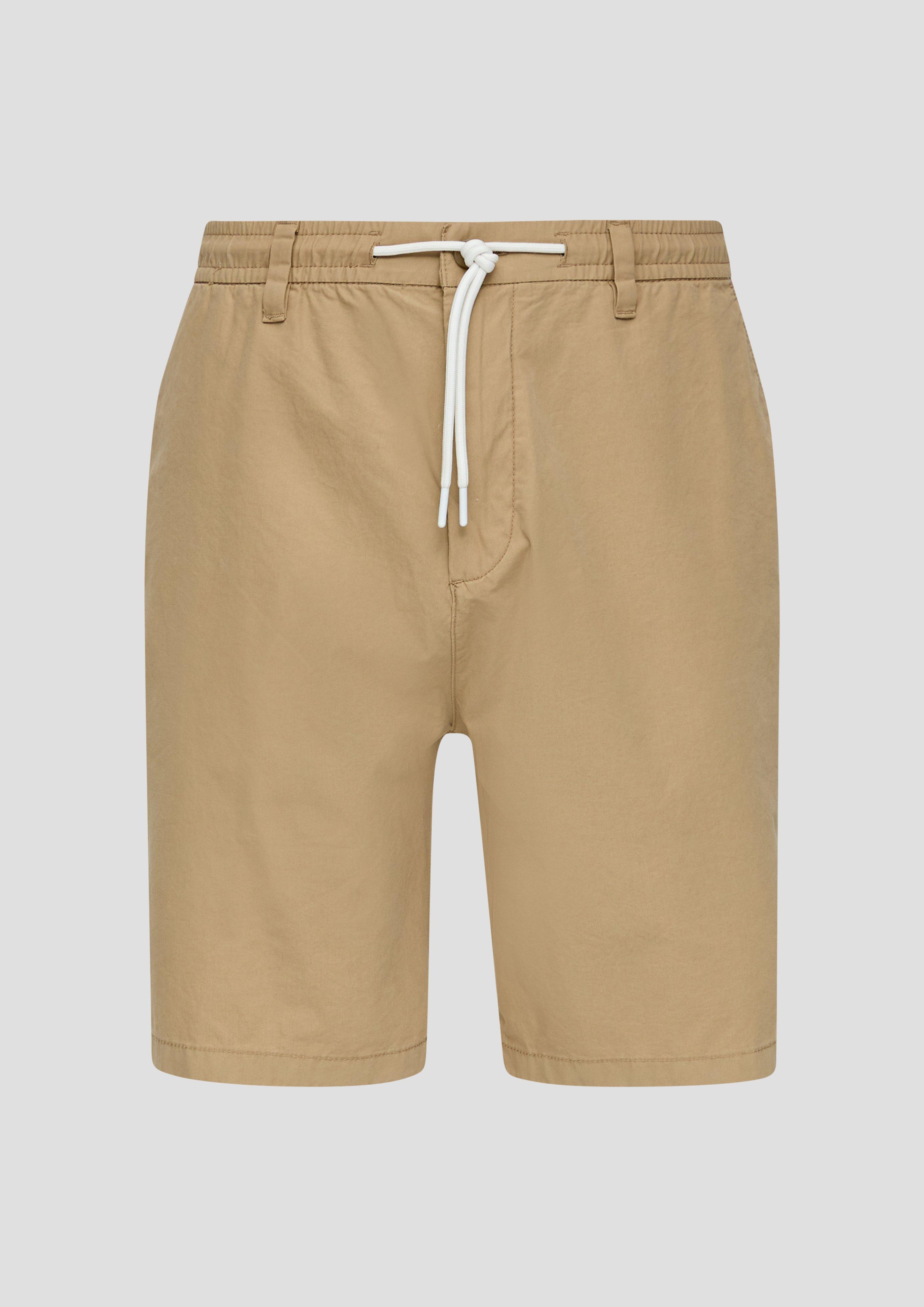 s.Oliver - Chino-Shorts im Relaxed Fit mit Elastikbund, Herren, Beige