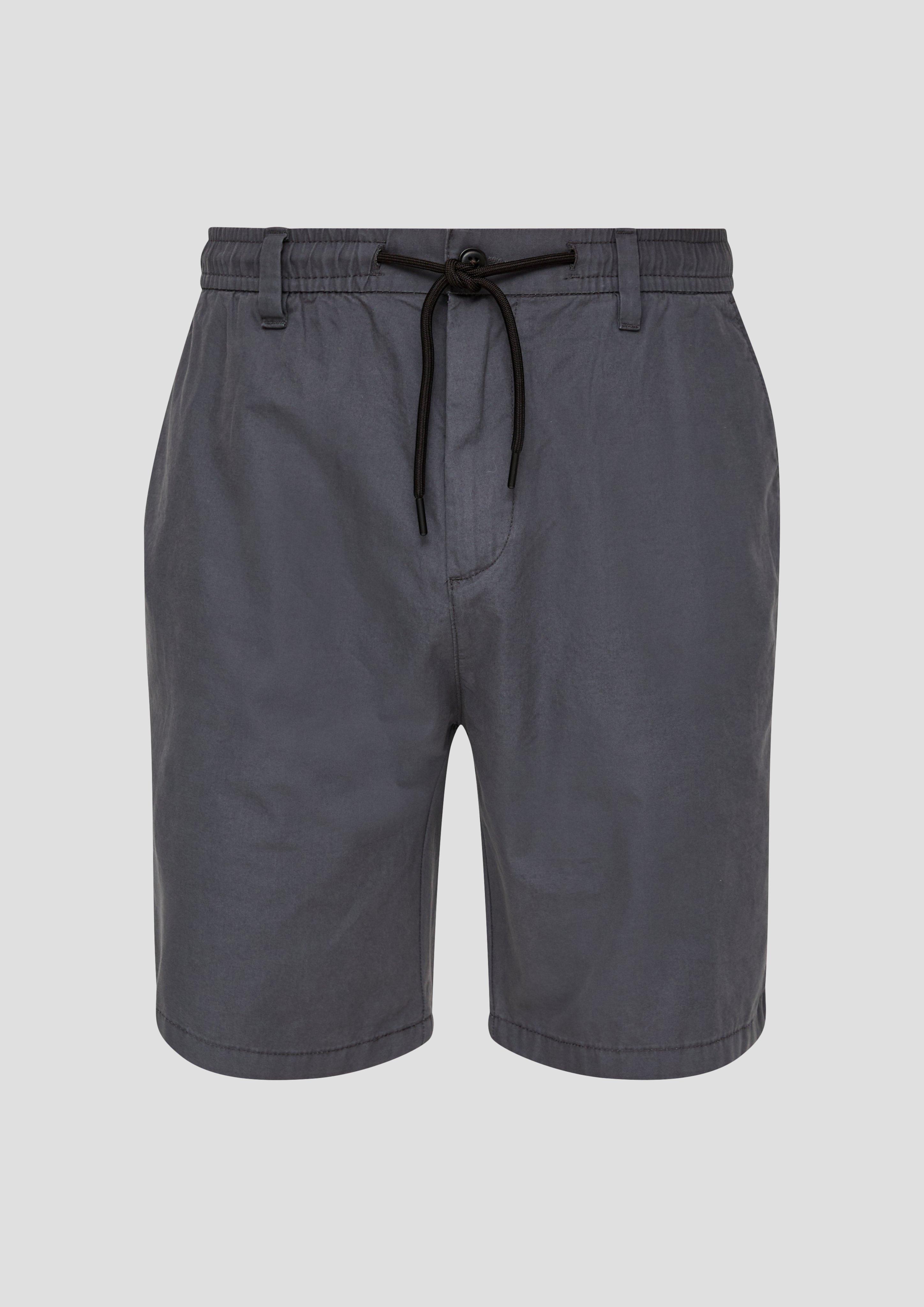 s.Oliver - Chino-Shorts im Relaxed Fit mit Elastikbund, Herren, grau