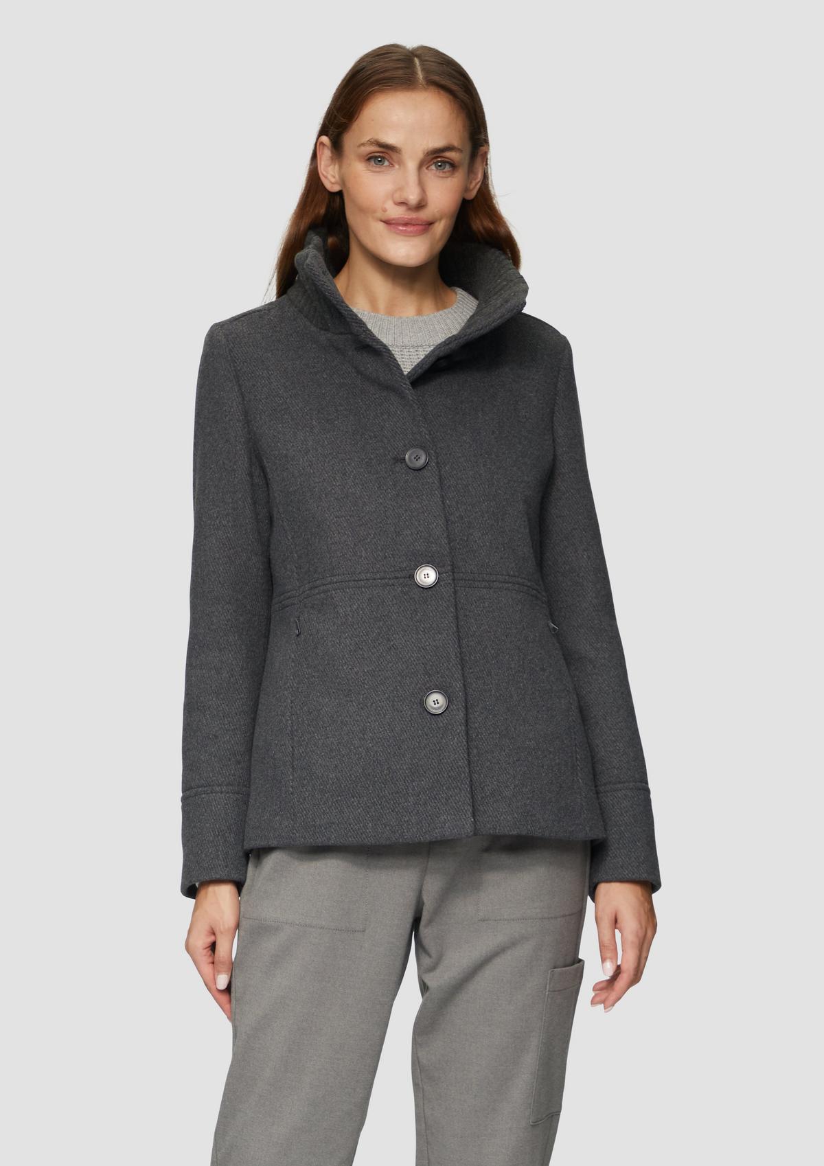 Hard Twisted Yarn Twill Lapel Jacket – Roots Bonds ONLINE STORE
