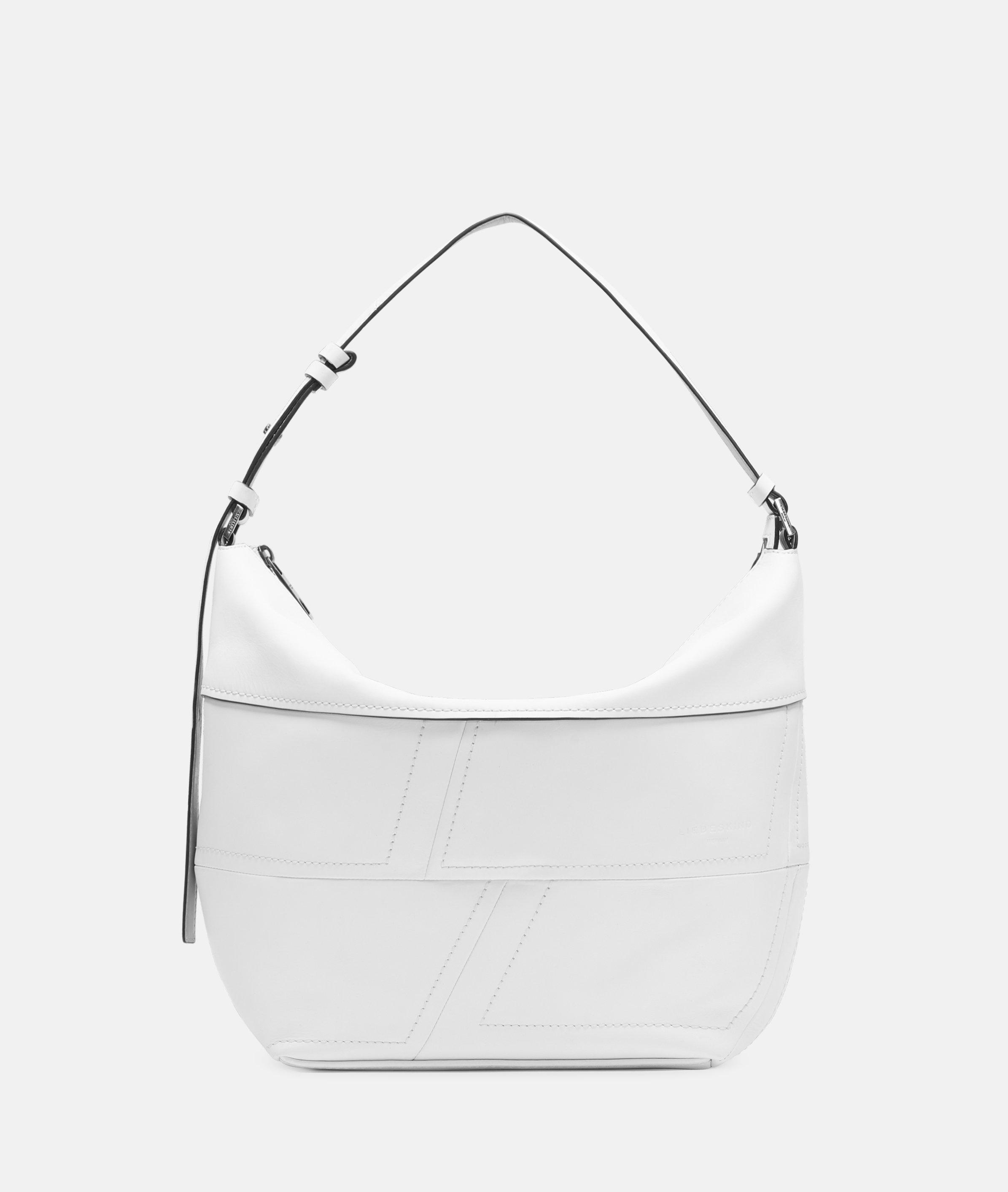 Liebeskind Berlin - Geräumige Hobo-Bag aus Nappaleder -  weiß