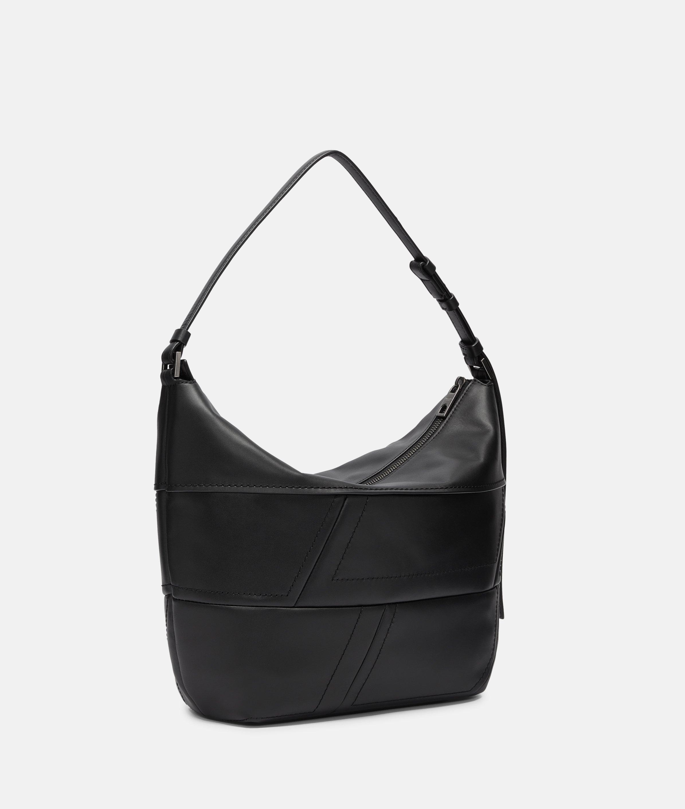 Thumbnail - Liebeskind Berlin - Geräumige Hobo-Bag aus Nappaleder -  schwarz
