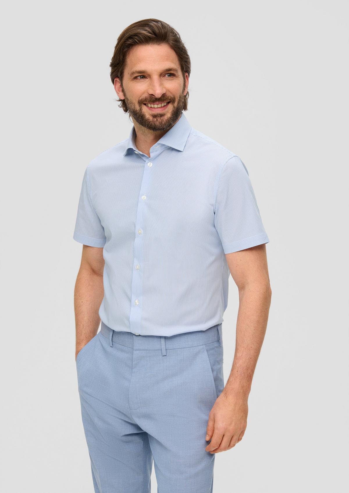 s.Oliver Kurzarm-Hemd aus Baumwollstretch