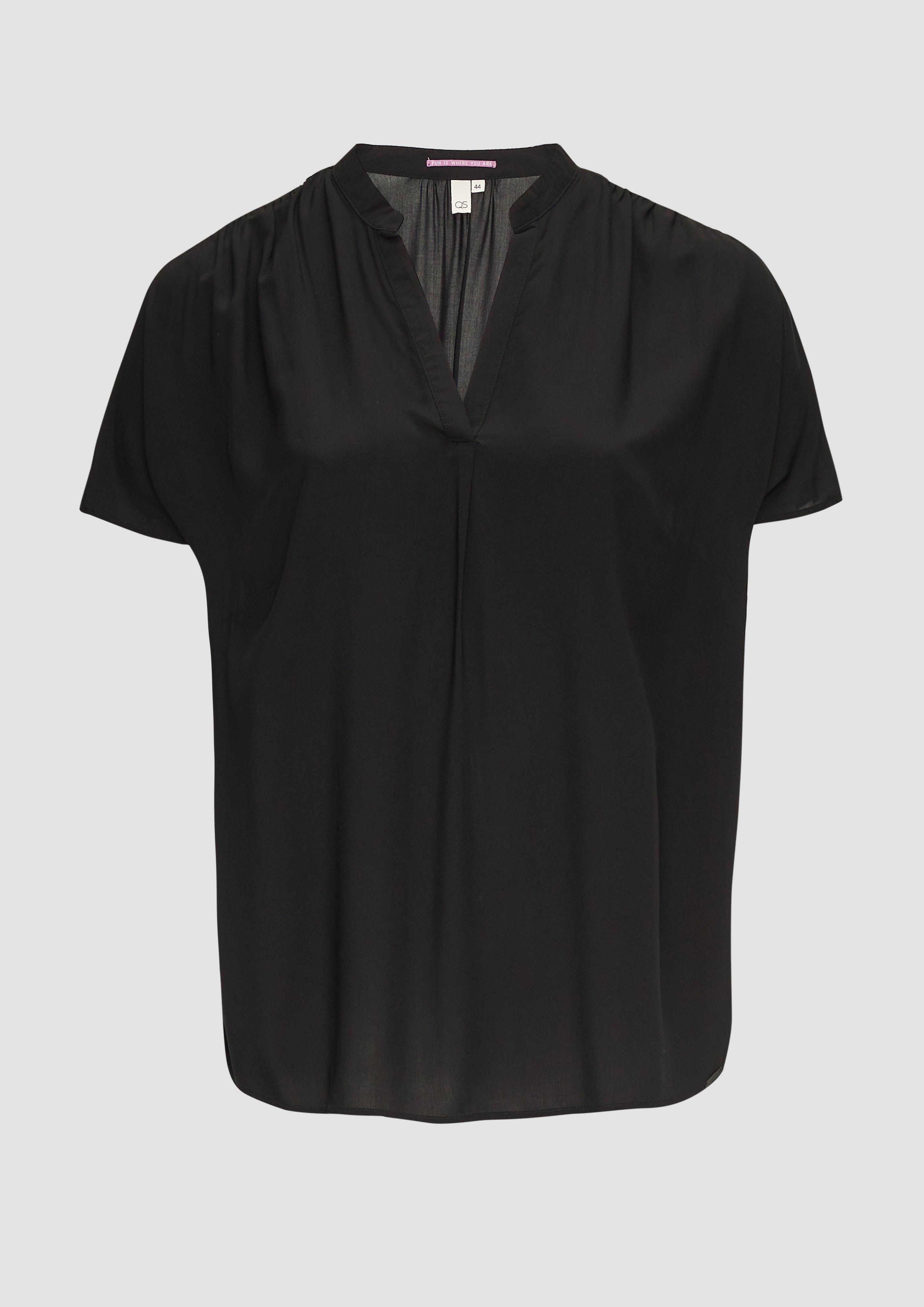 s.Oliver Loose-Fit-Bluse mit Stehkragen