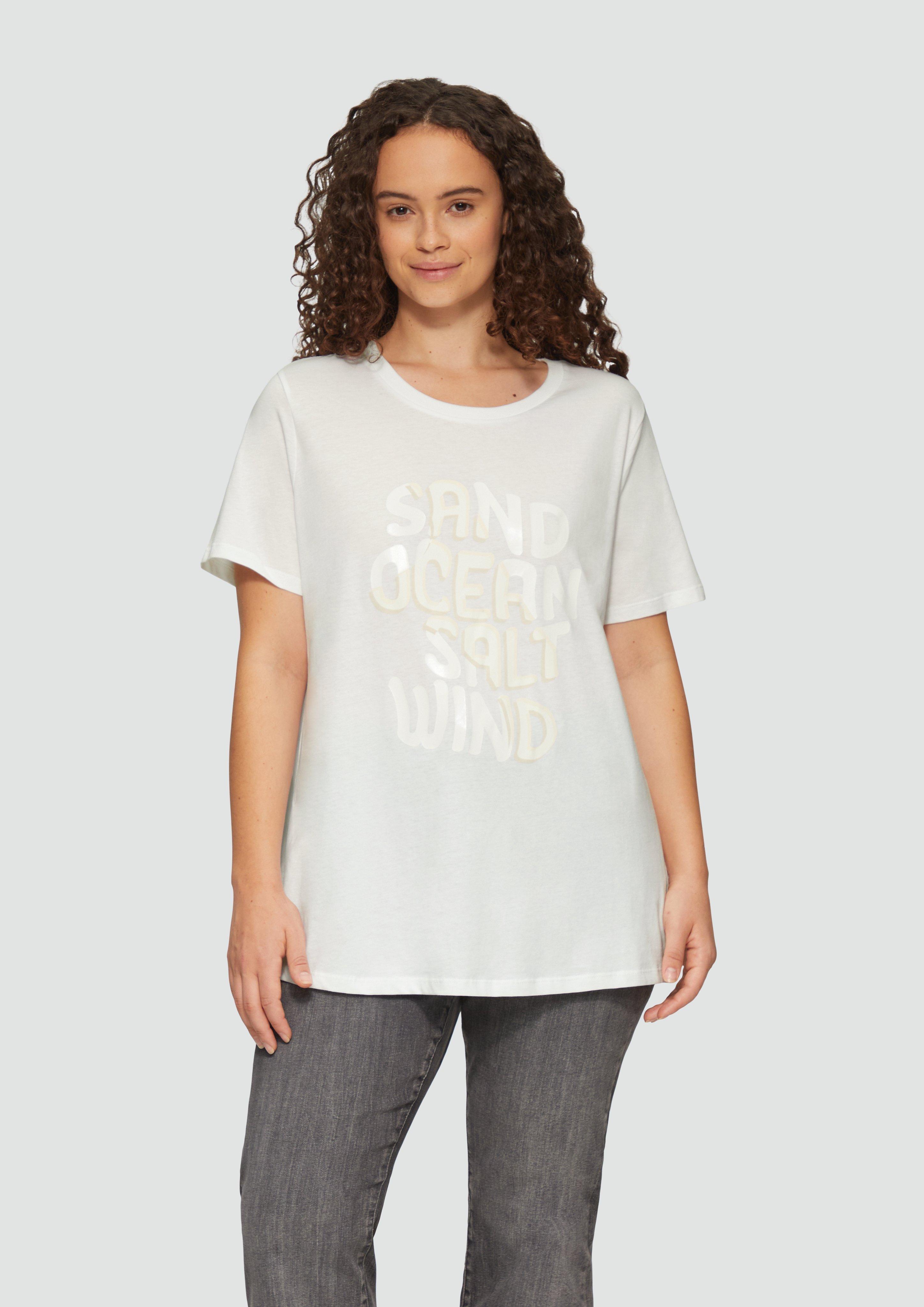 S.Oliver T-Shirt aus Baumwolle mit Front-Print