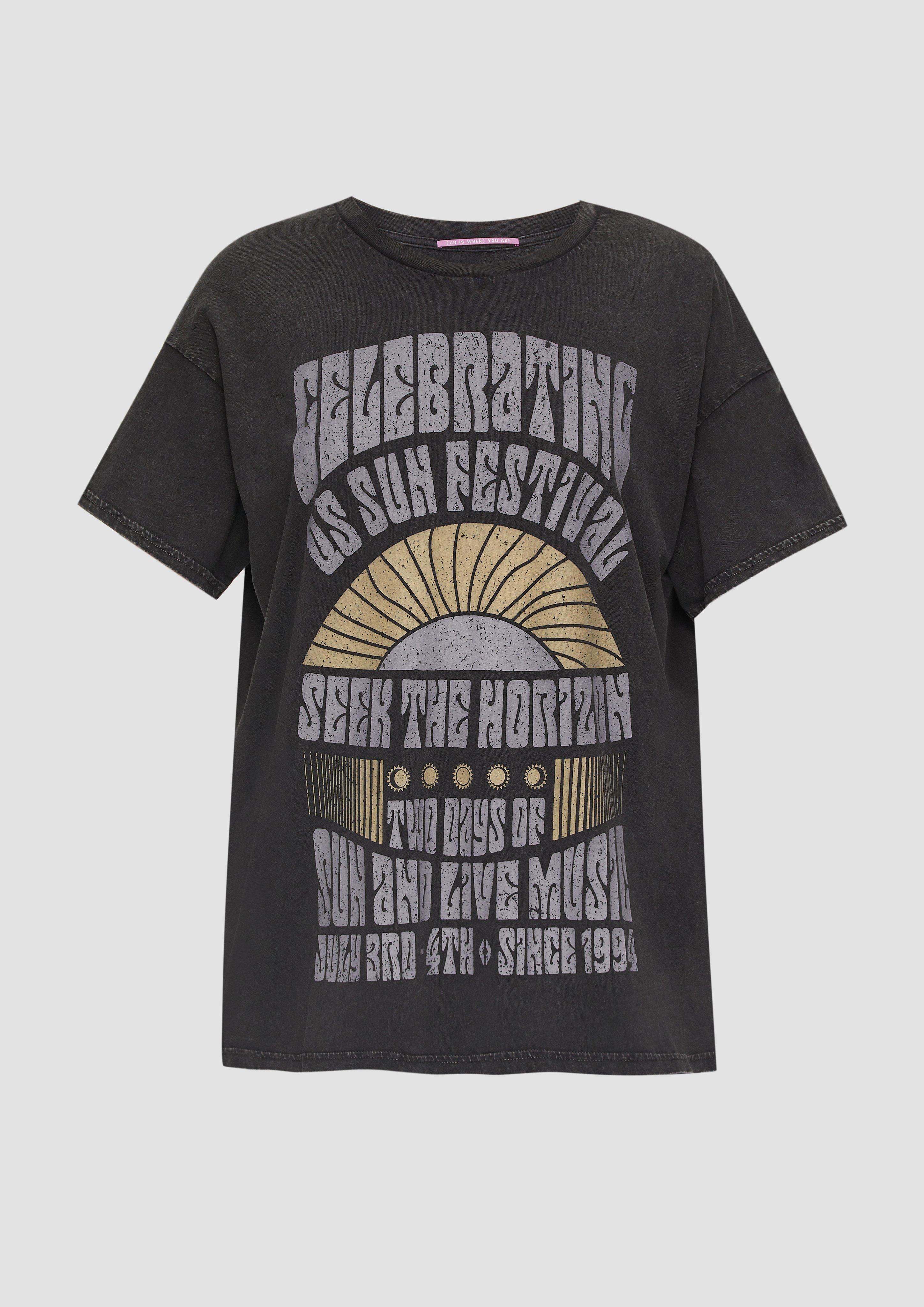 s.Oliver Oversized-Shirt im Vintage-Look