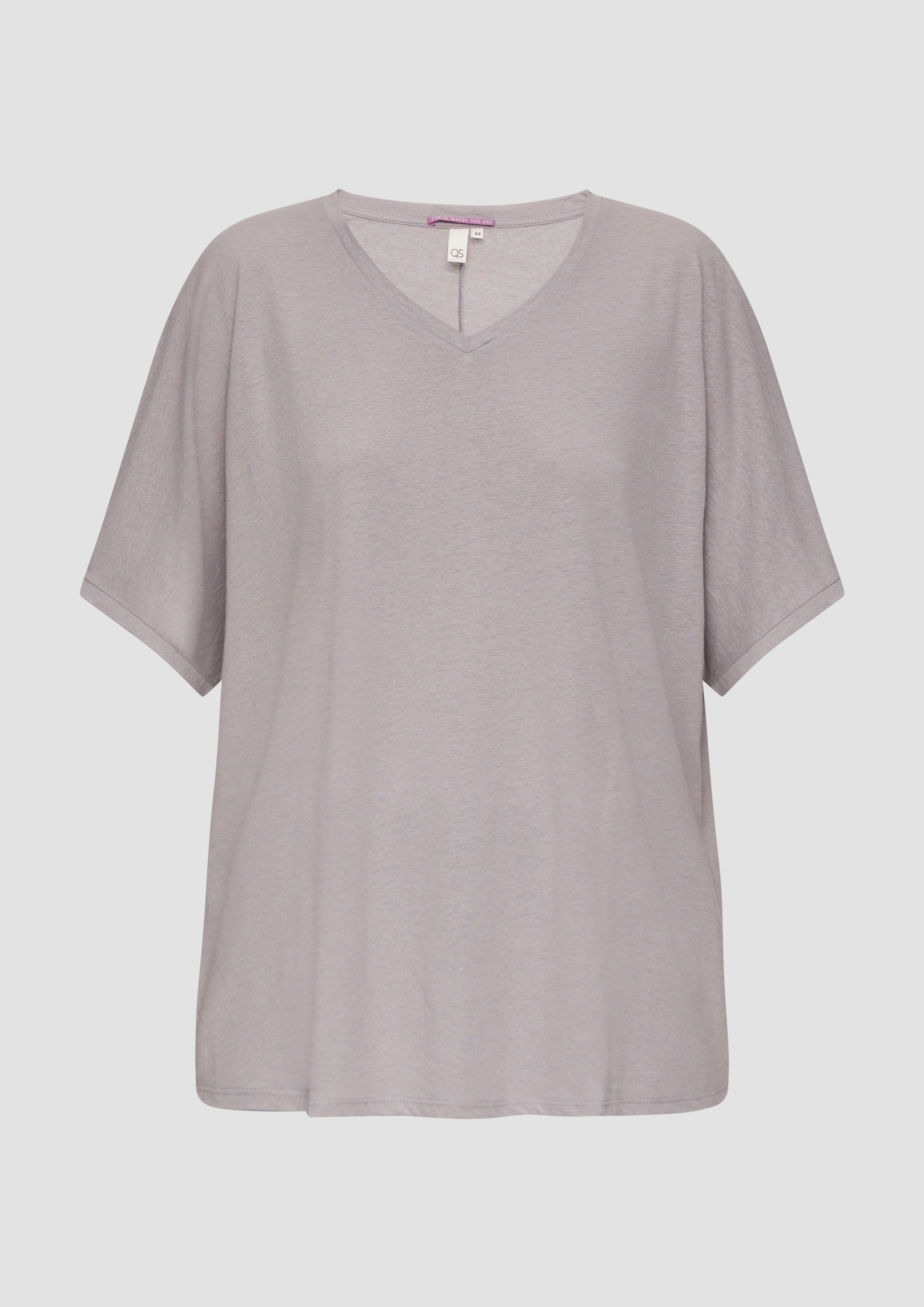 s.Oliver T-Shirt aus Leinenmix im Relaxed Fit