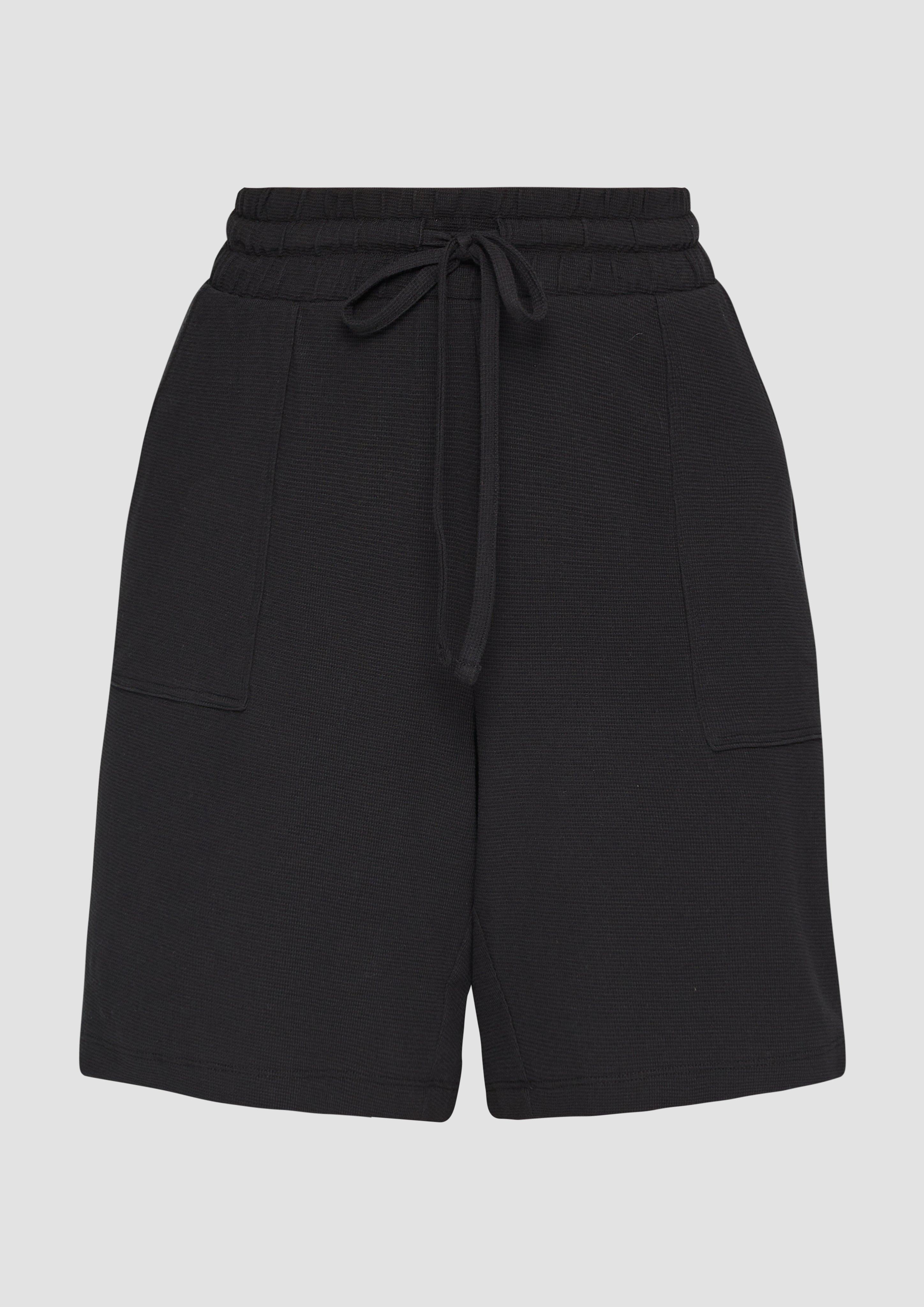 s.Oliver Kurze Hose mit Elastikbund und Waffelpiqué-Struktur