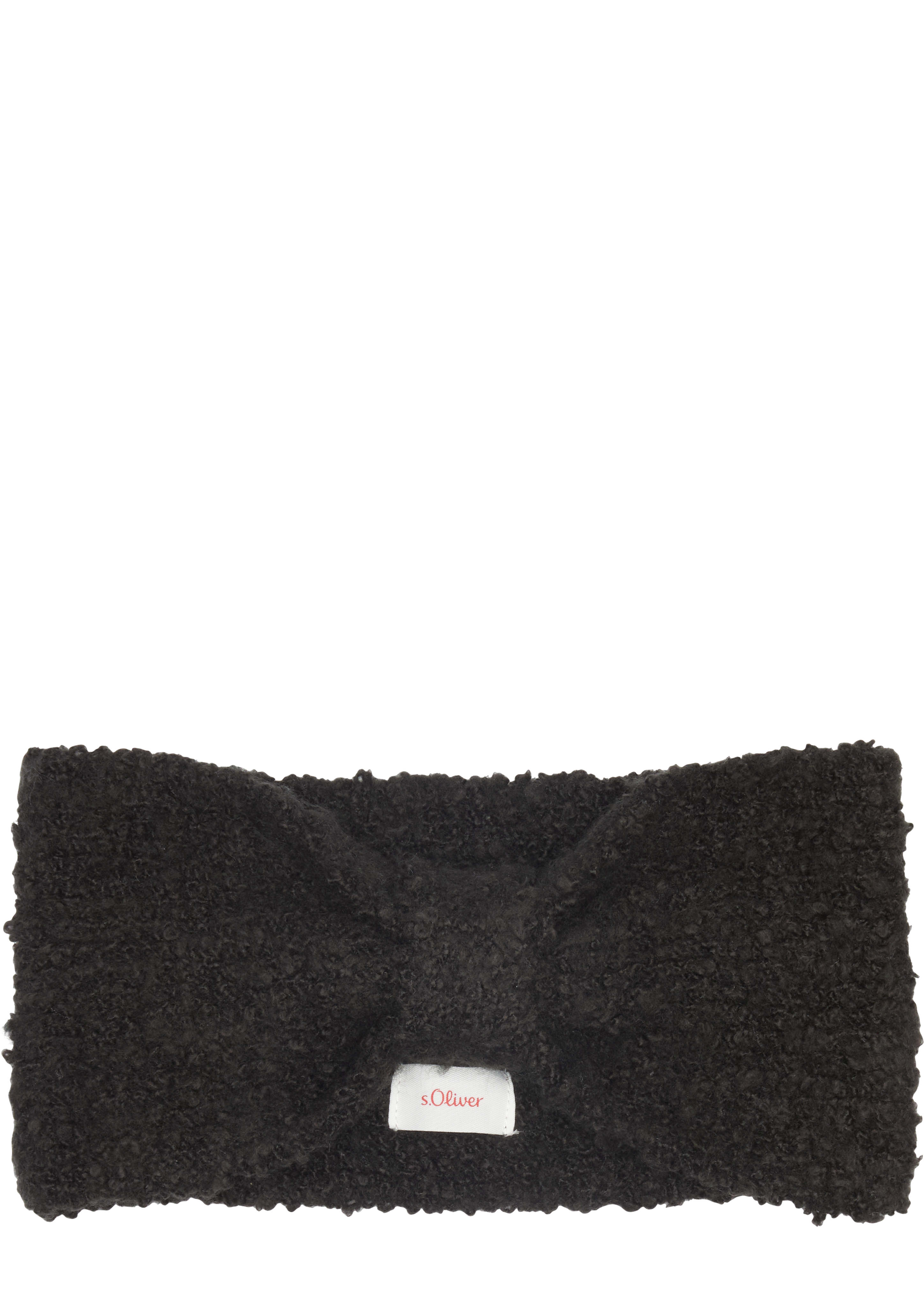 Thumbnail - s.Oliver - Gestricktes Stirnband aus Bouclé, Damen, schwarz