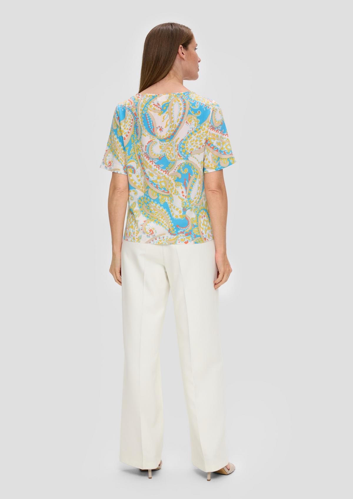 s.Oliver Blouse with a round neckline